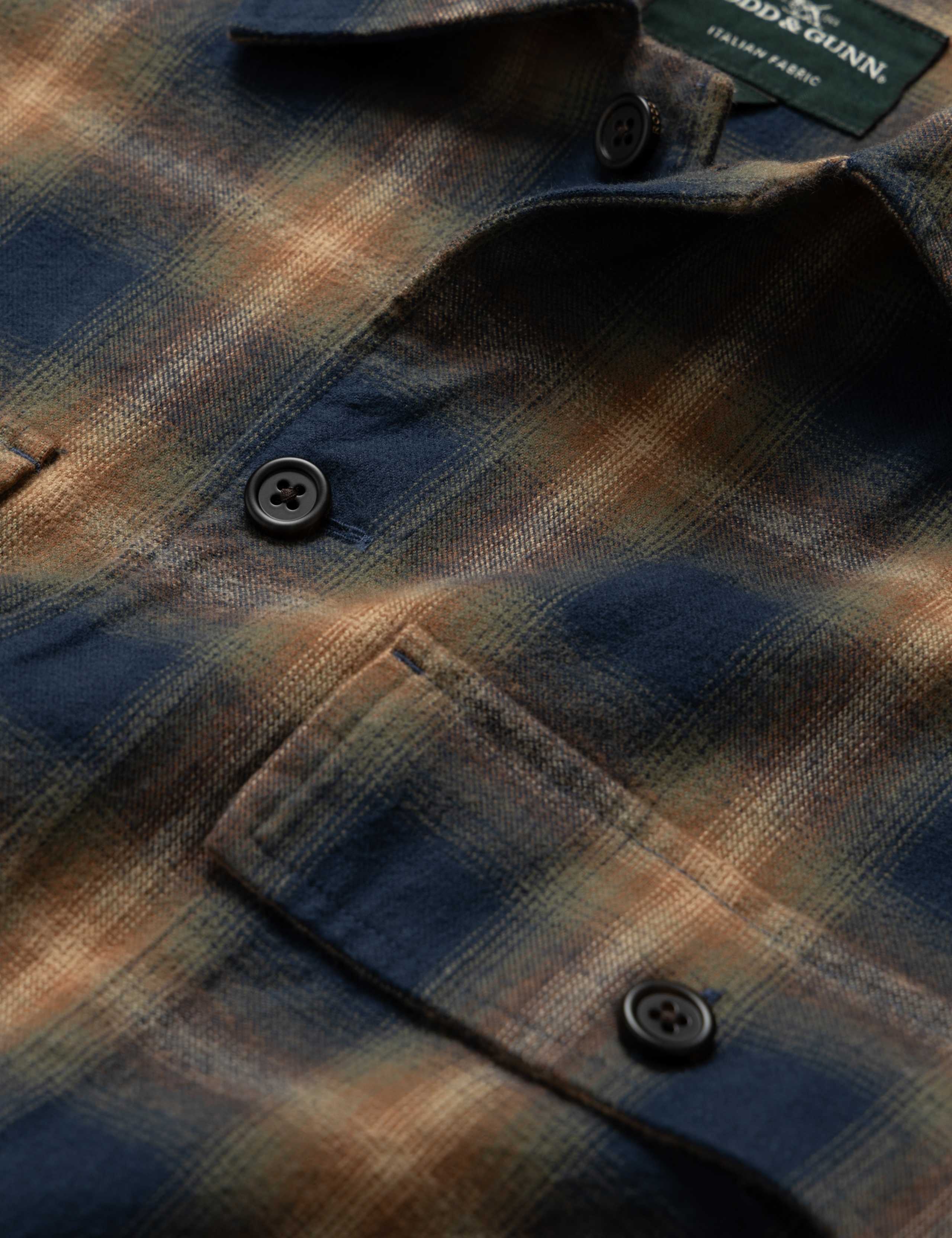 Pinehaven Pure Cotton Checked Overshirt 6 of 6