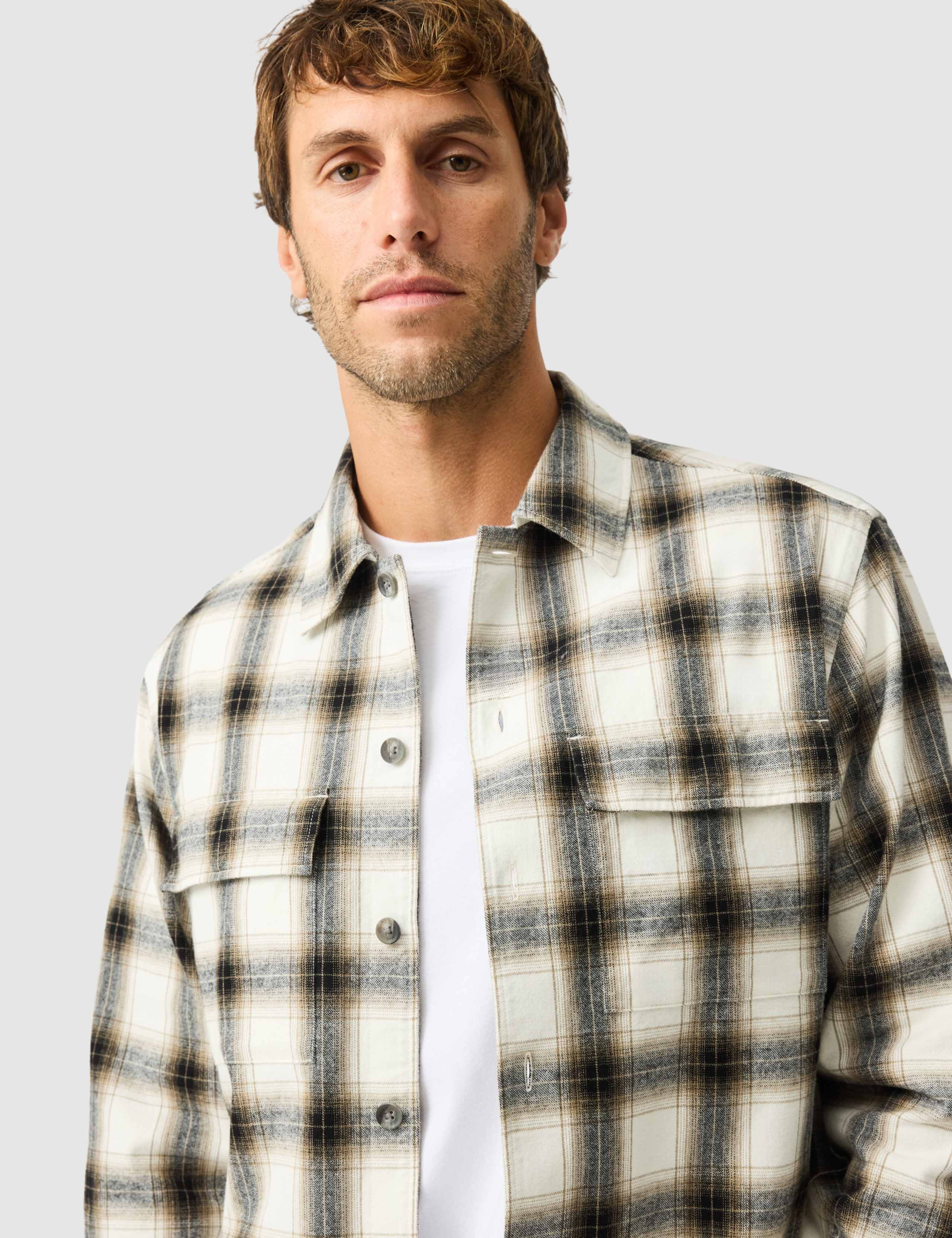 Powell Bay Pure Cotton Checked Overshirt 5 of 6