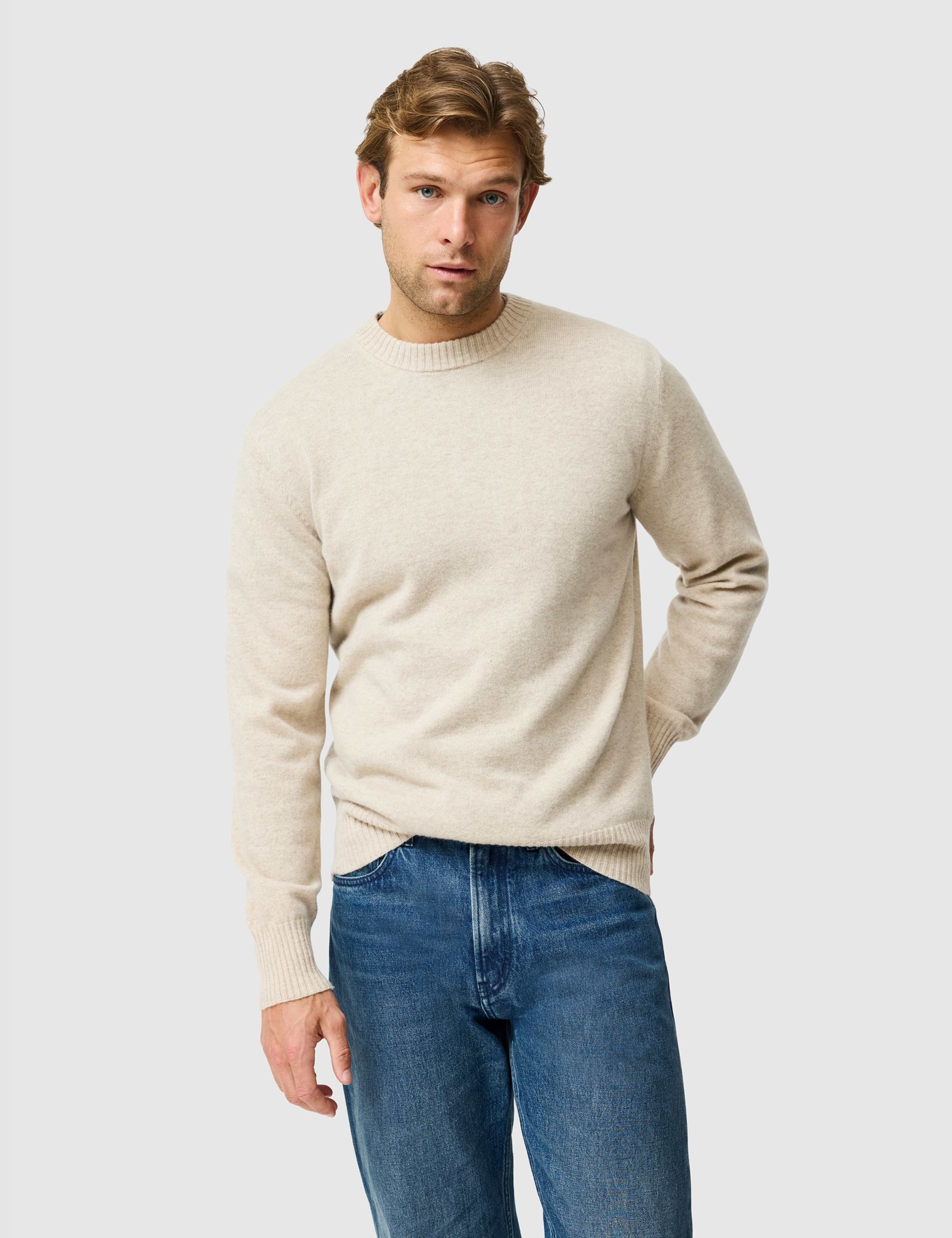 Long Sleeve Wool Crew Neck Jumper 1 of 6