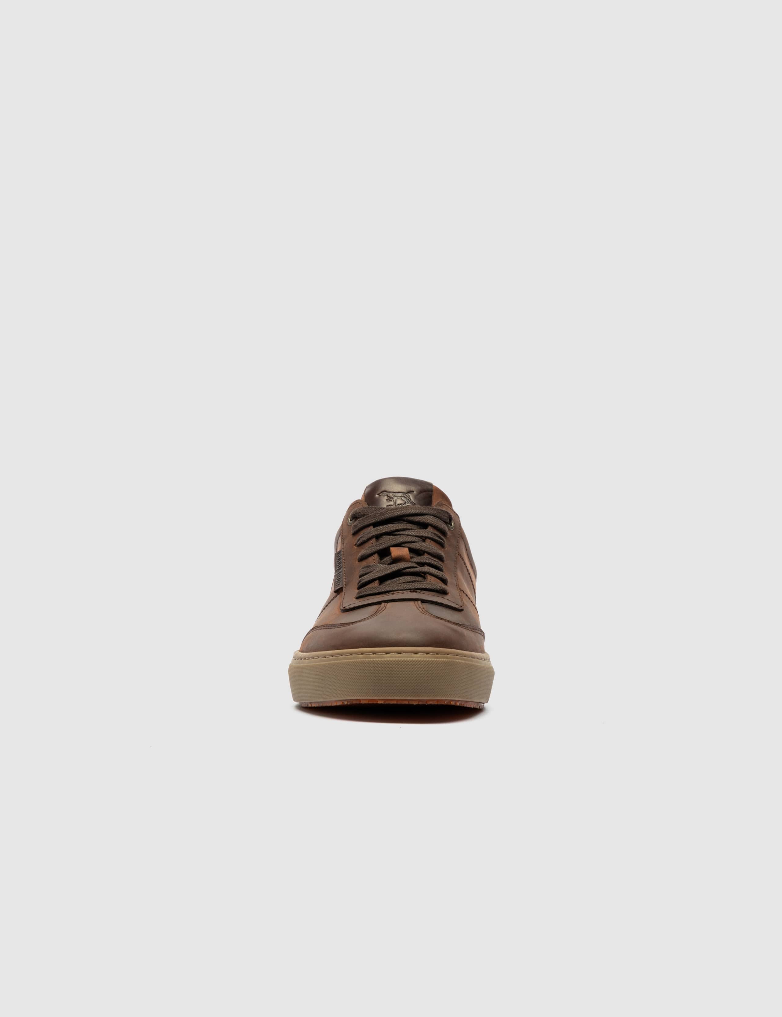 Regular Fit Leather Lace Up Trainers 7 of 10