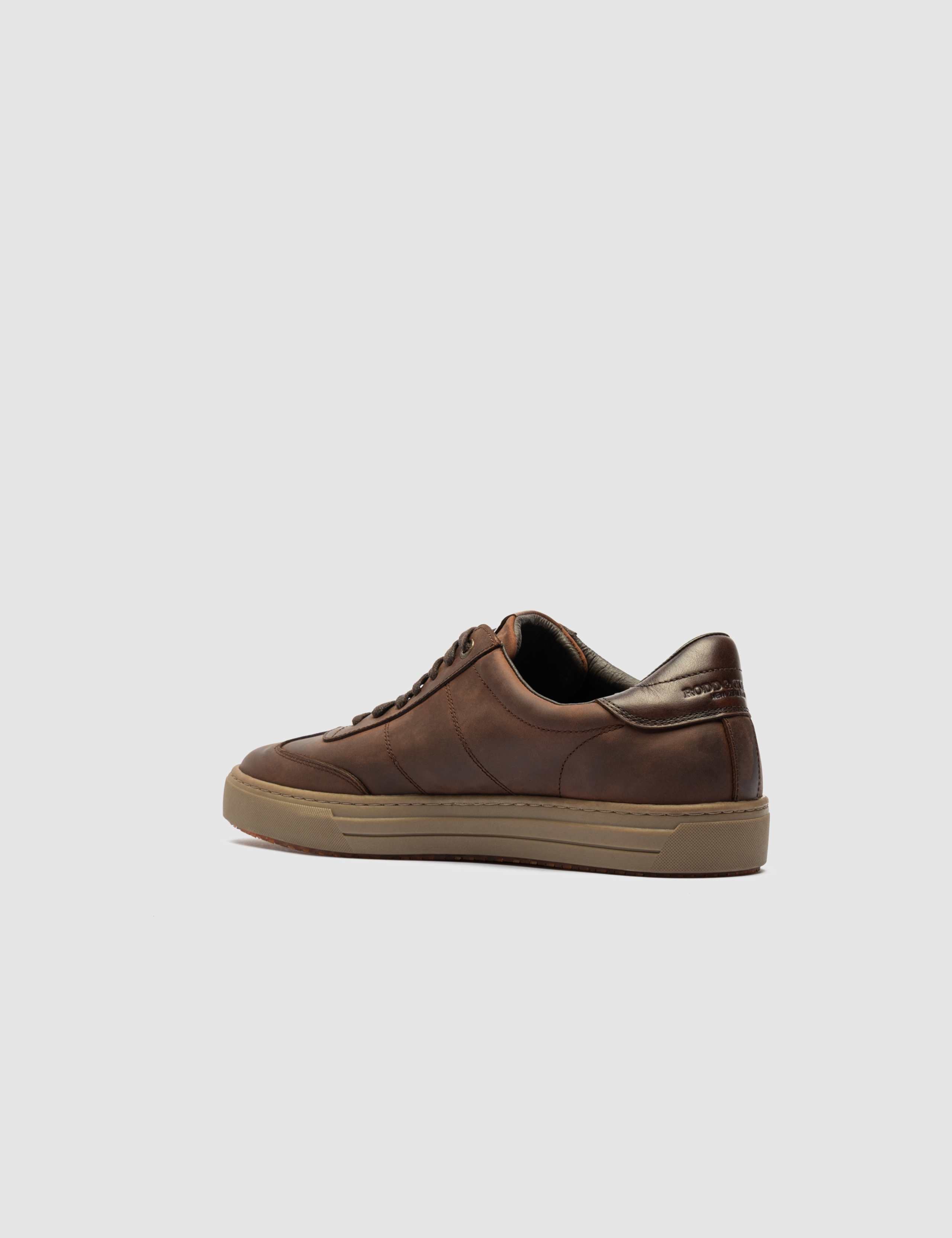 Regular Fit Leather Lace Up Trainers 8 of 10