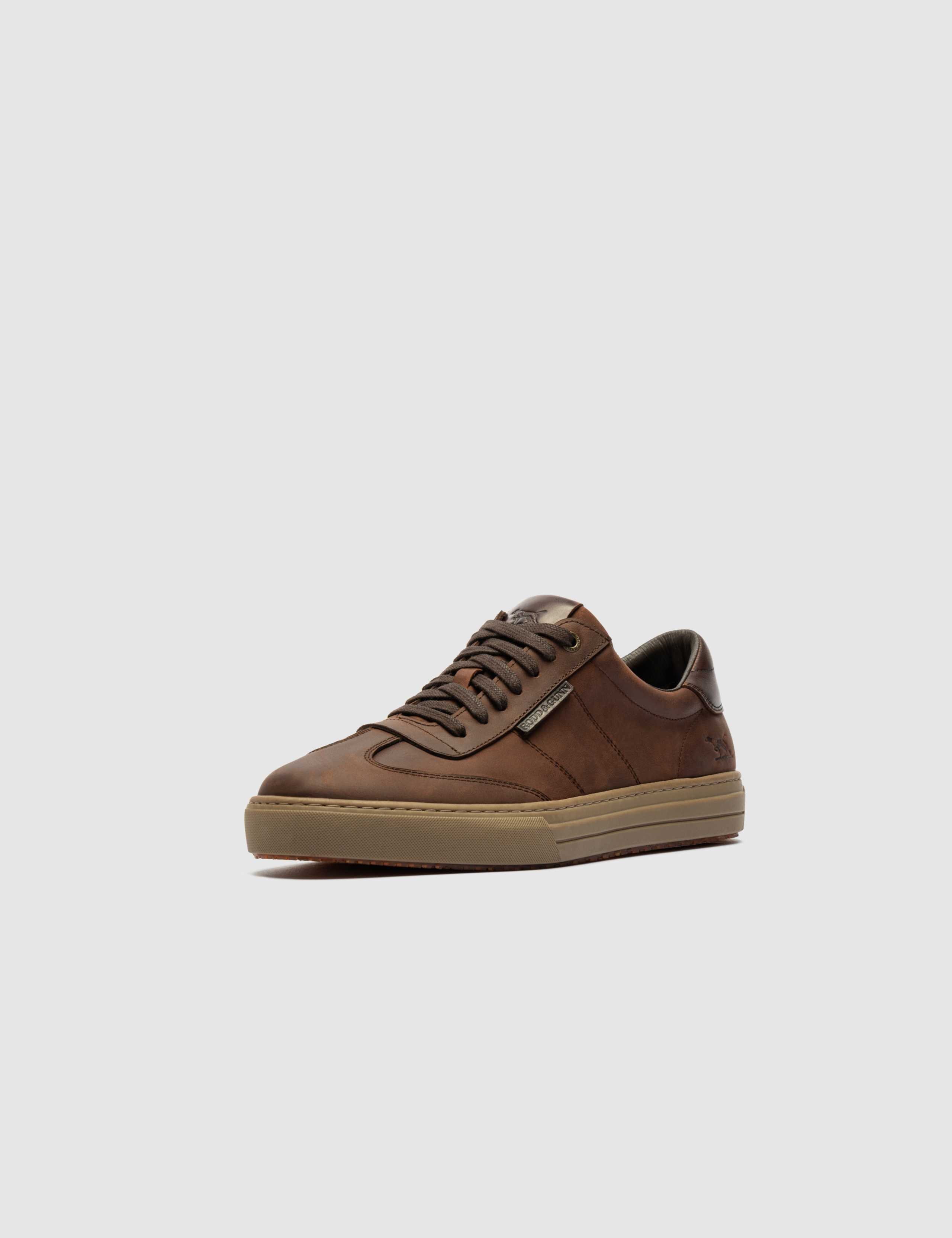 Regular Fit Leather Lace Up Trainers 9 of 10