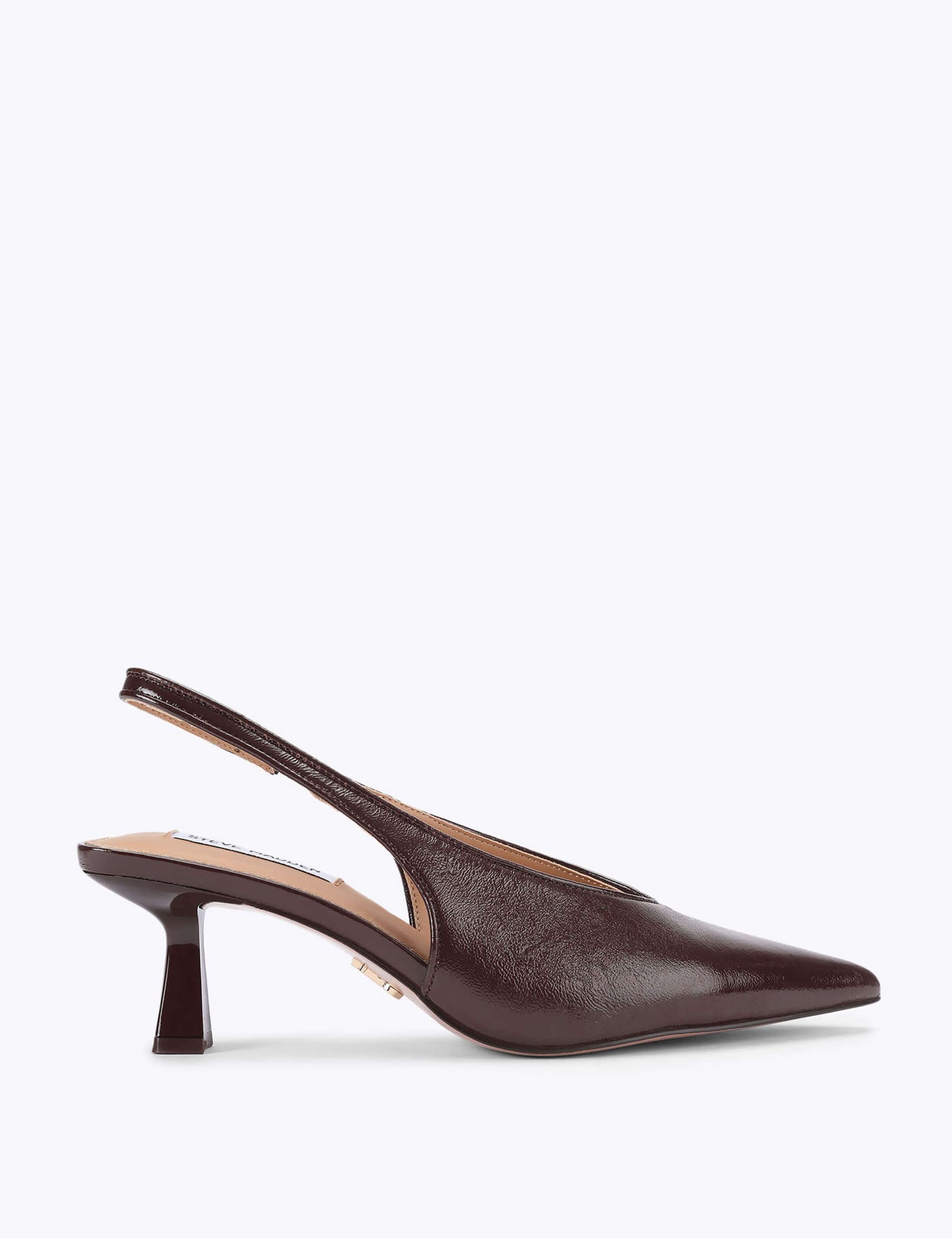 Leather Pointed Slingback Shoes 3 of 4