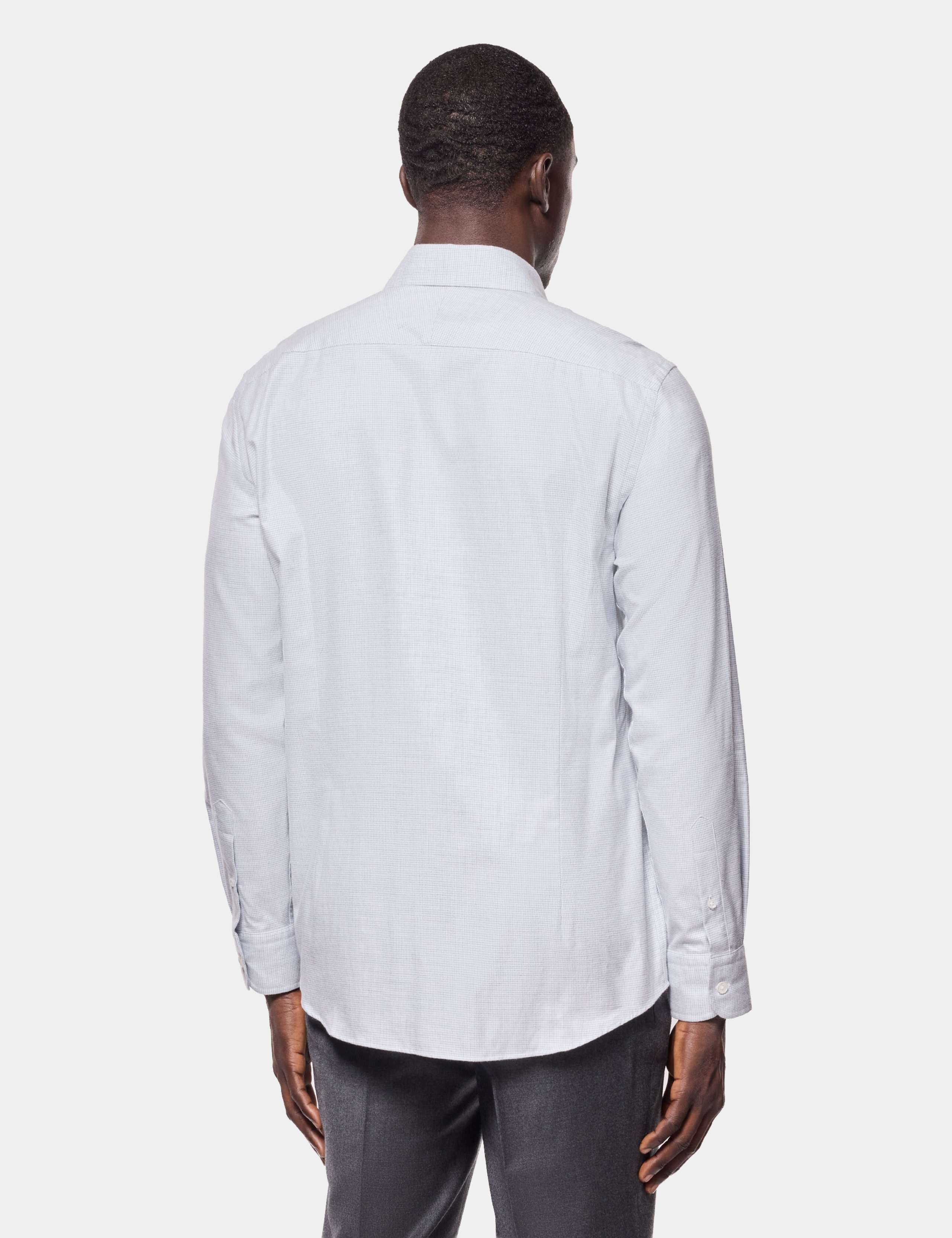 Slim Fit Cutaway Collar Flannel Shirt 2 of 4