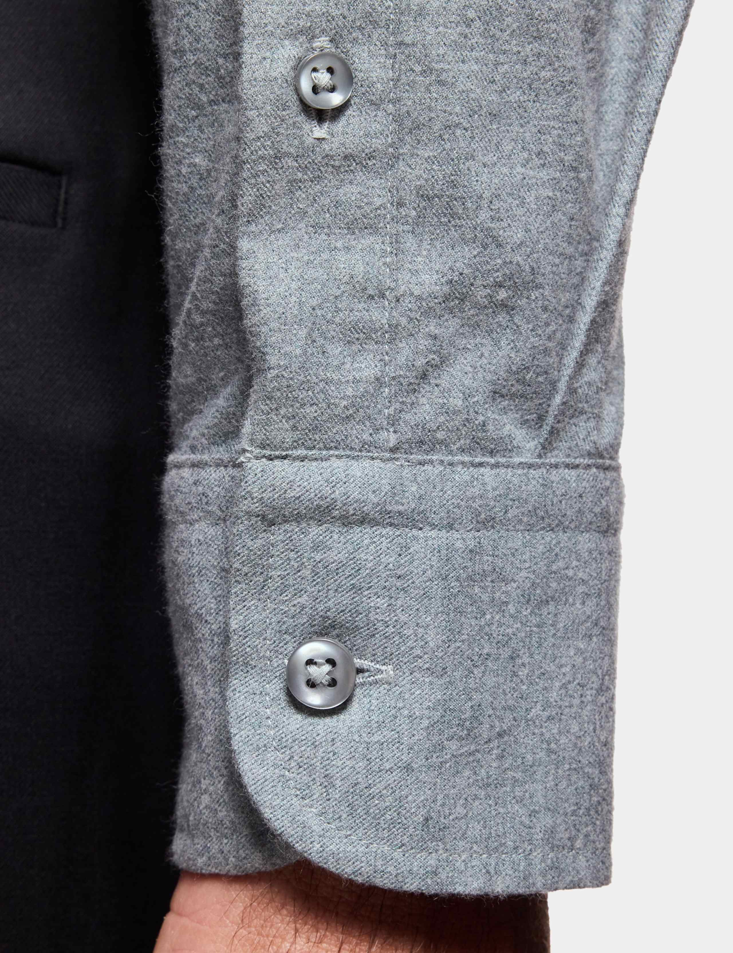 Slim Fit Brushed Cotton Twill Shirt 5 of 5