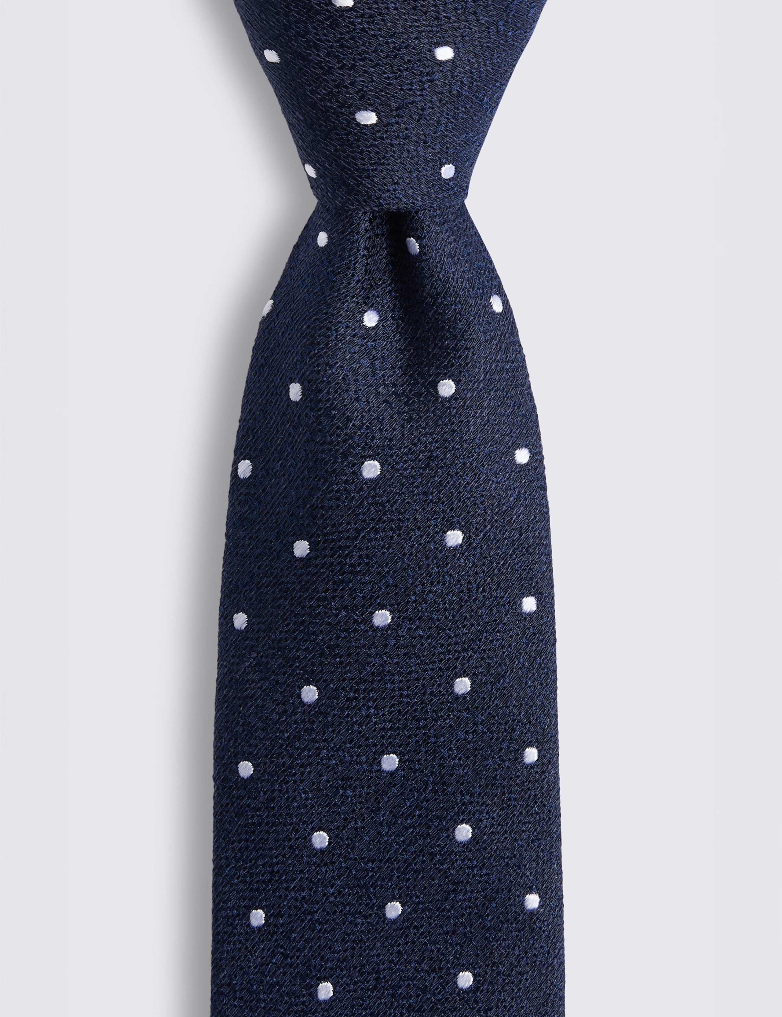 Polka Dot Occasion Tie with Silk 2 of 2