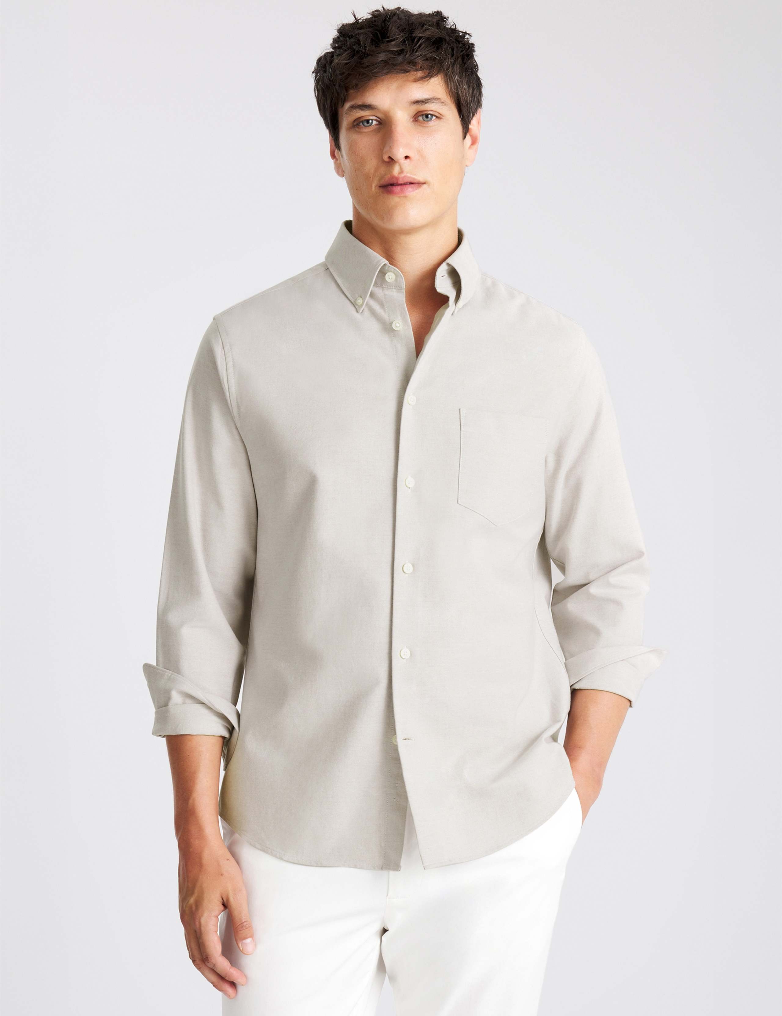 Regular Fit Washed Cotton Oxford Shirt 1 of 4