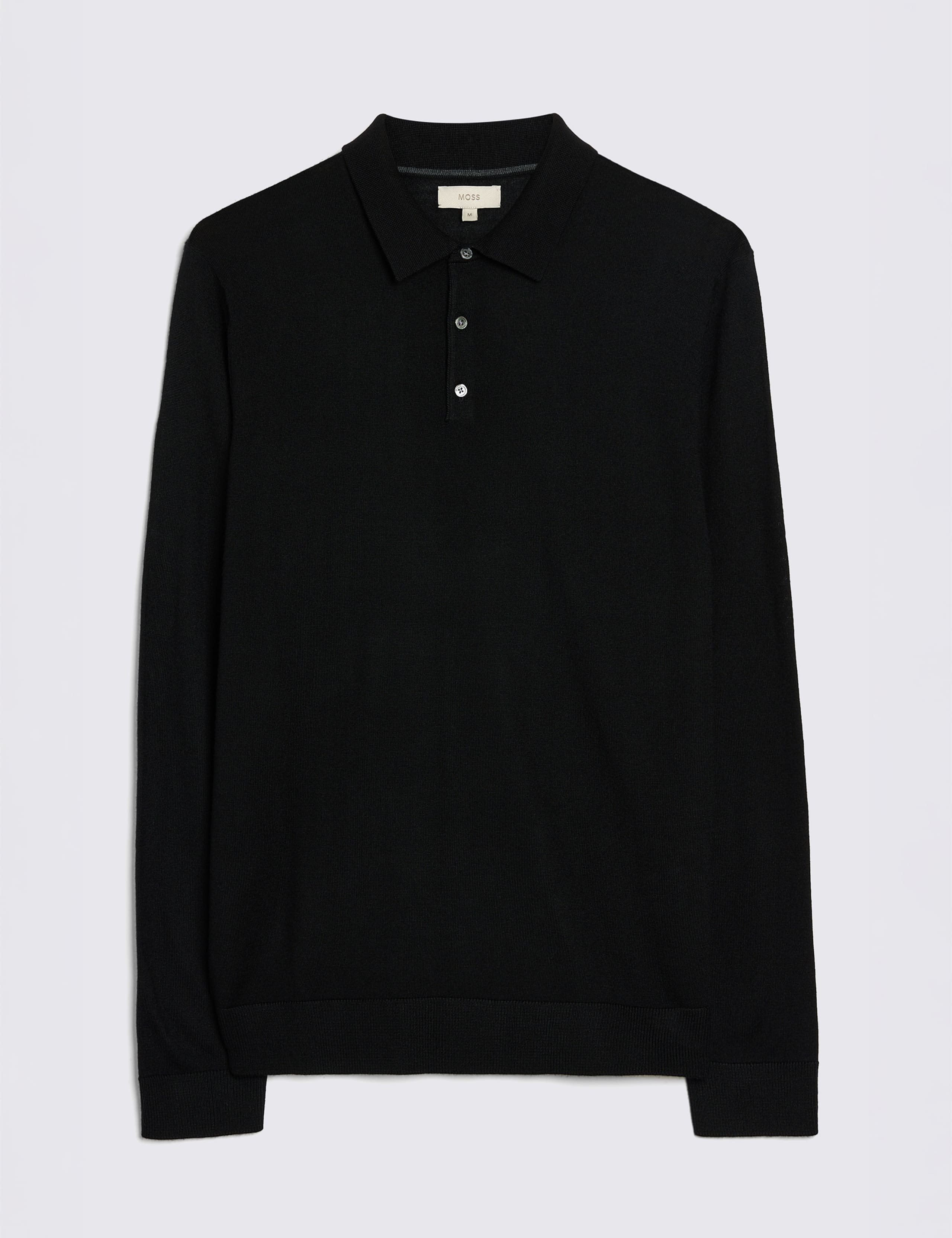 Long Sleeve Polo Shirt with Merino Wool 4 of 4