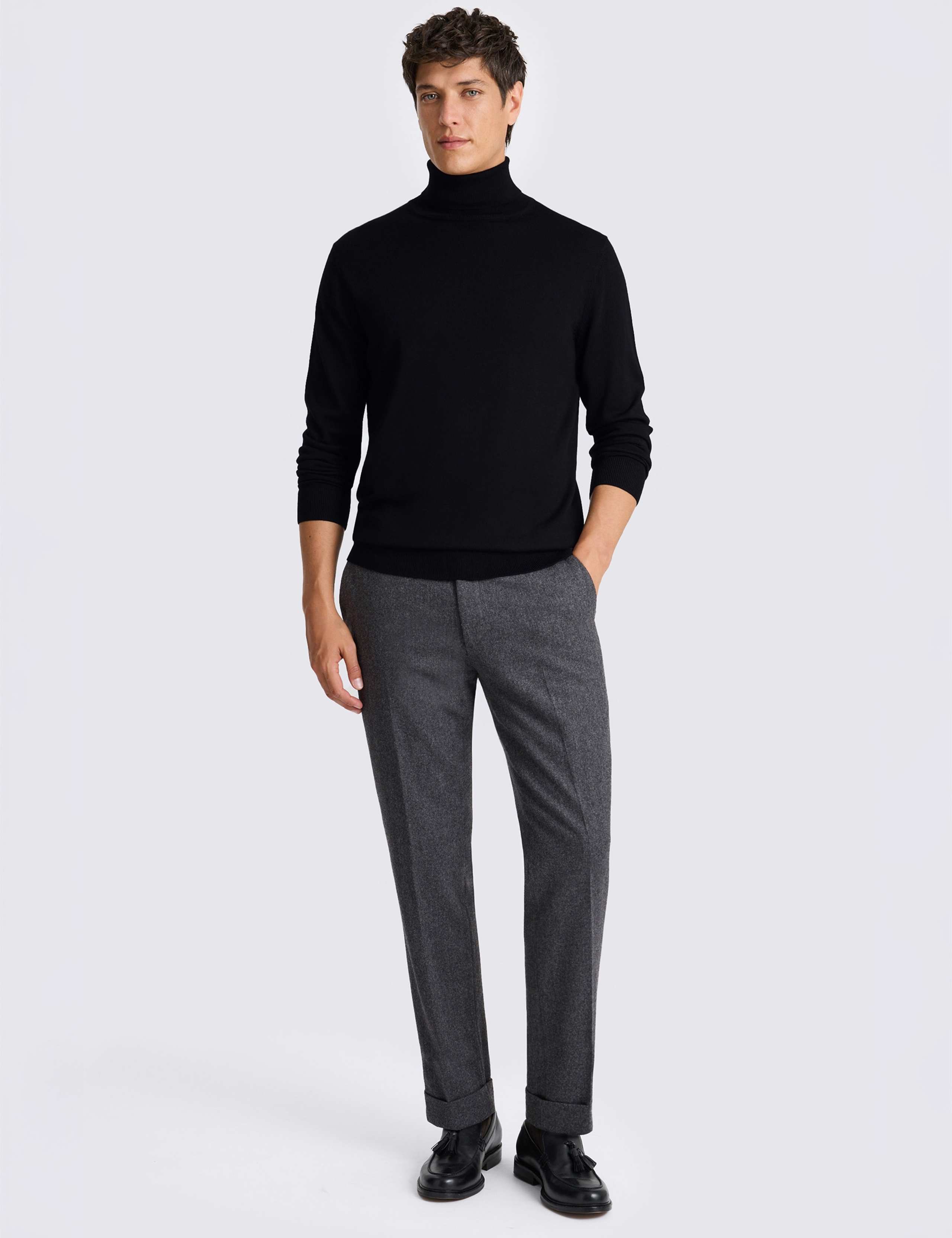 Merino Wool Rich Roll Neck Jumper 2 of 4