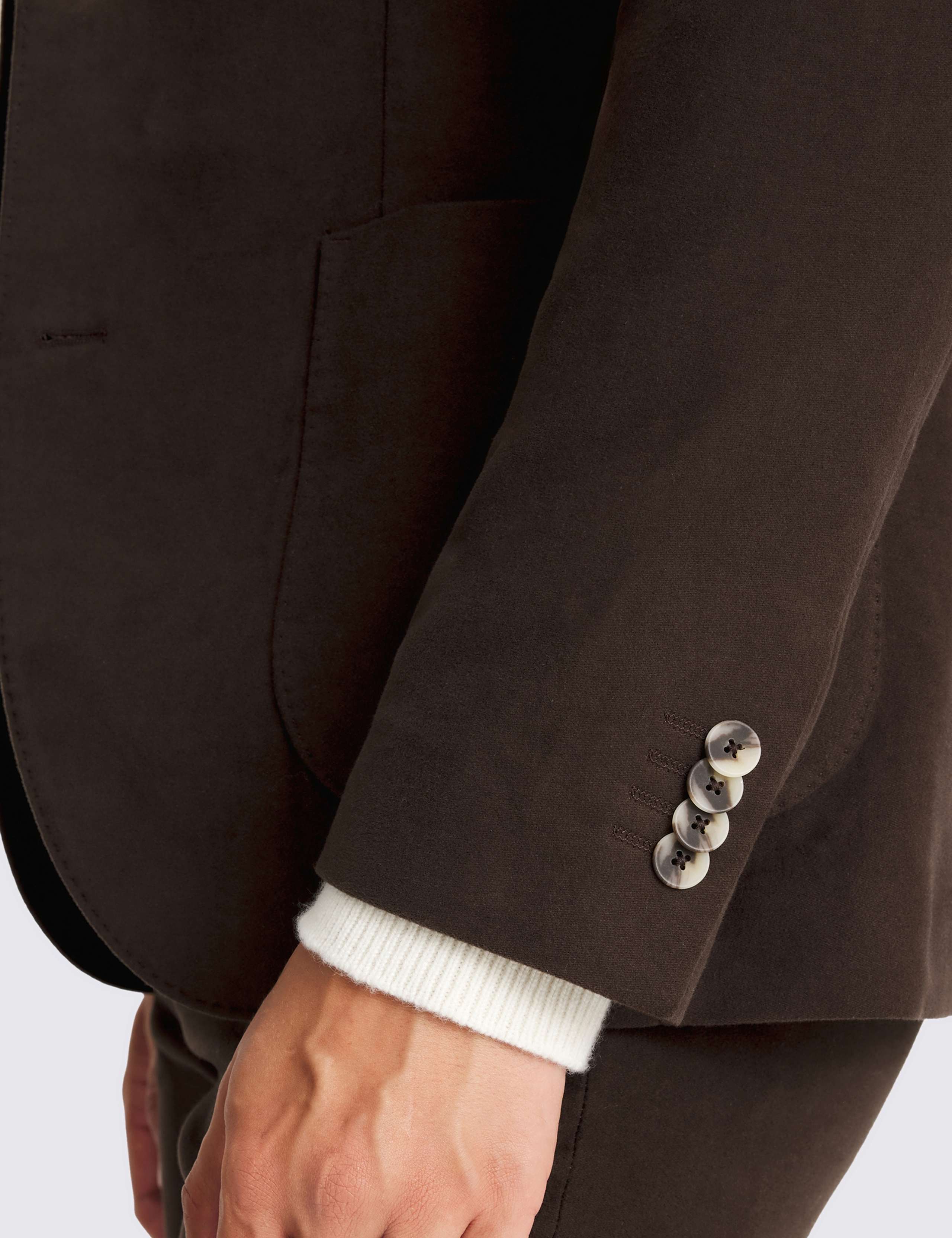 Tailored Fit Pure Cotton Suit Jacket 4 of 5