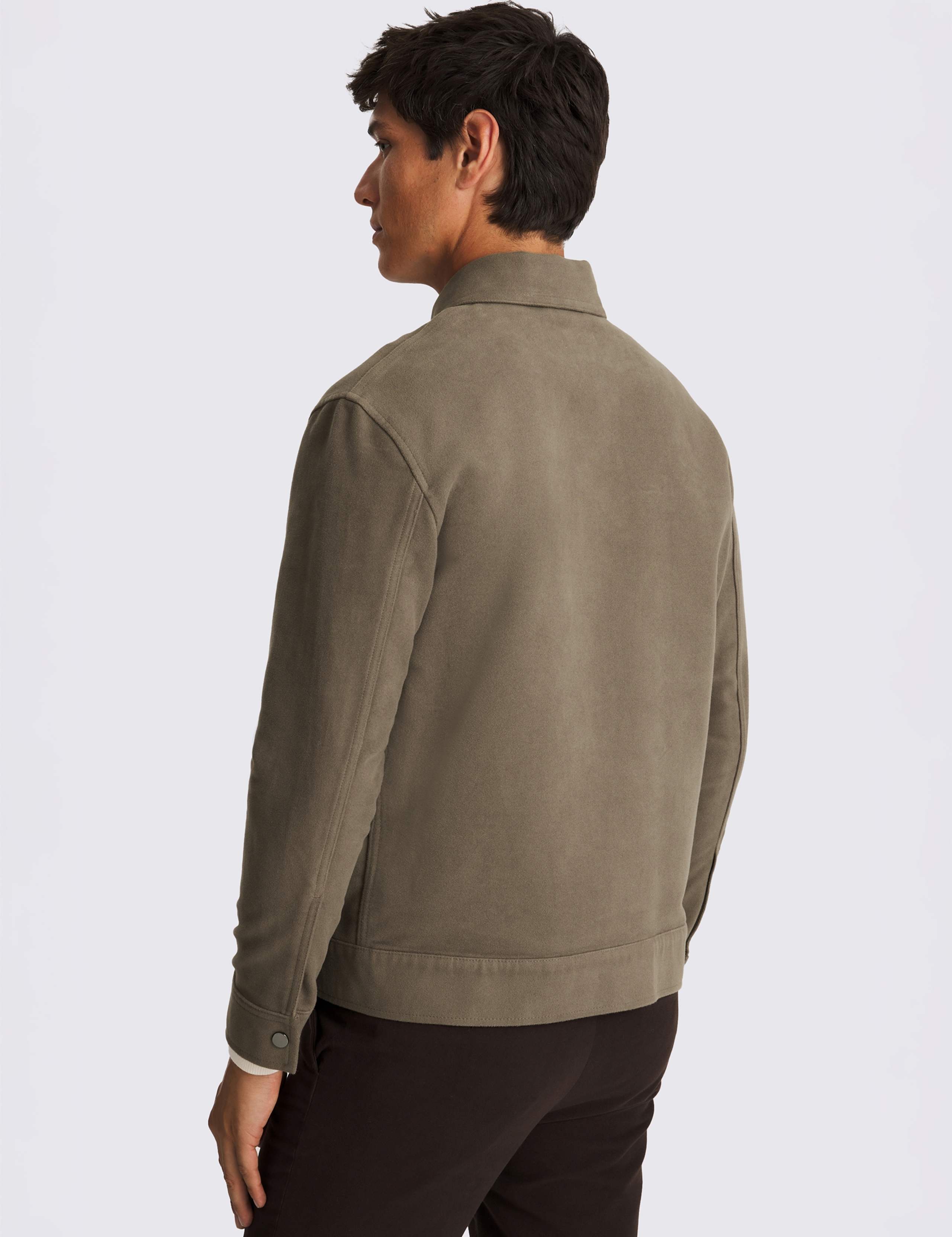 Regular Fit Cotton Zip Up Jacket 3 of 5