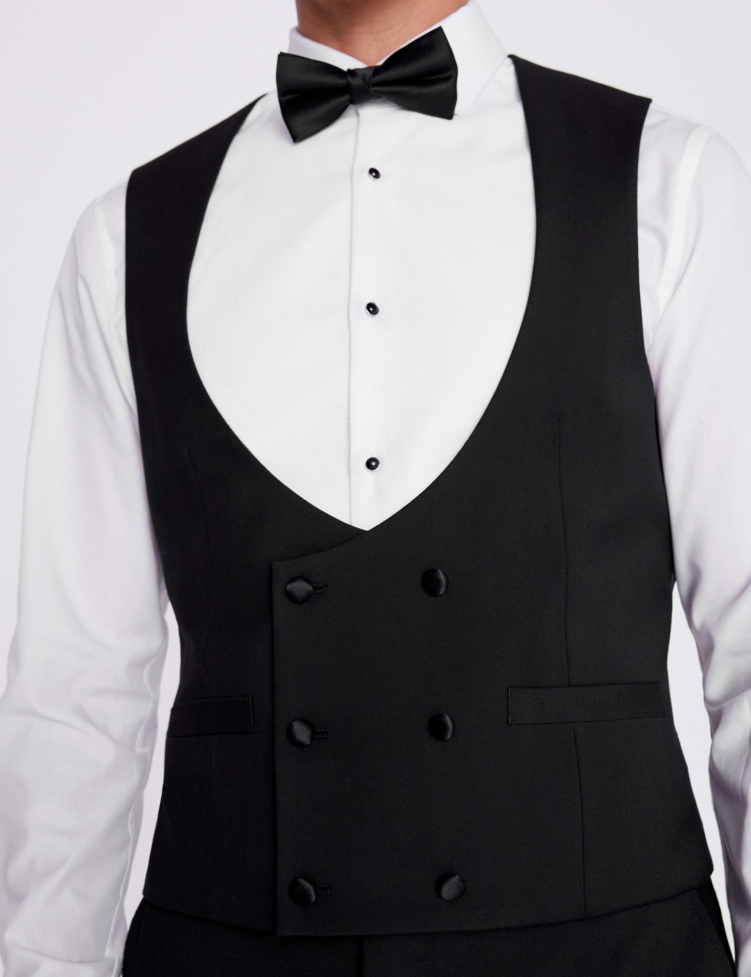 Slim Fit Plain Waistcoat 2 of 3