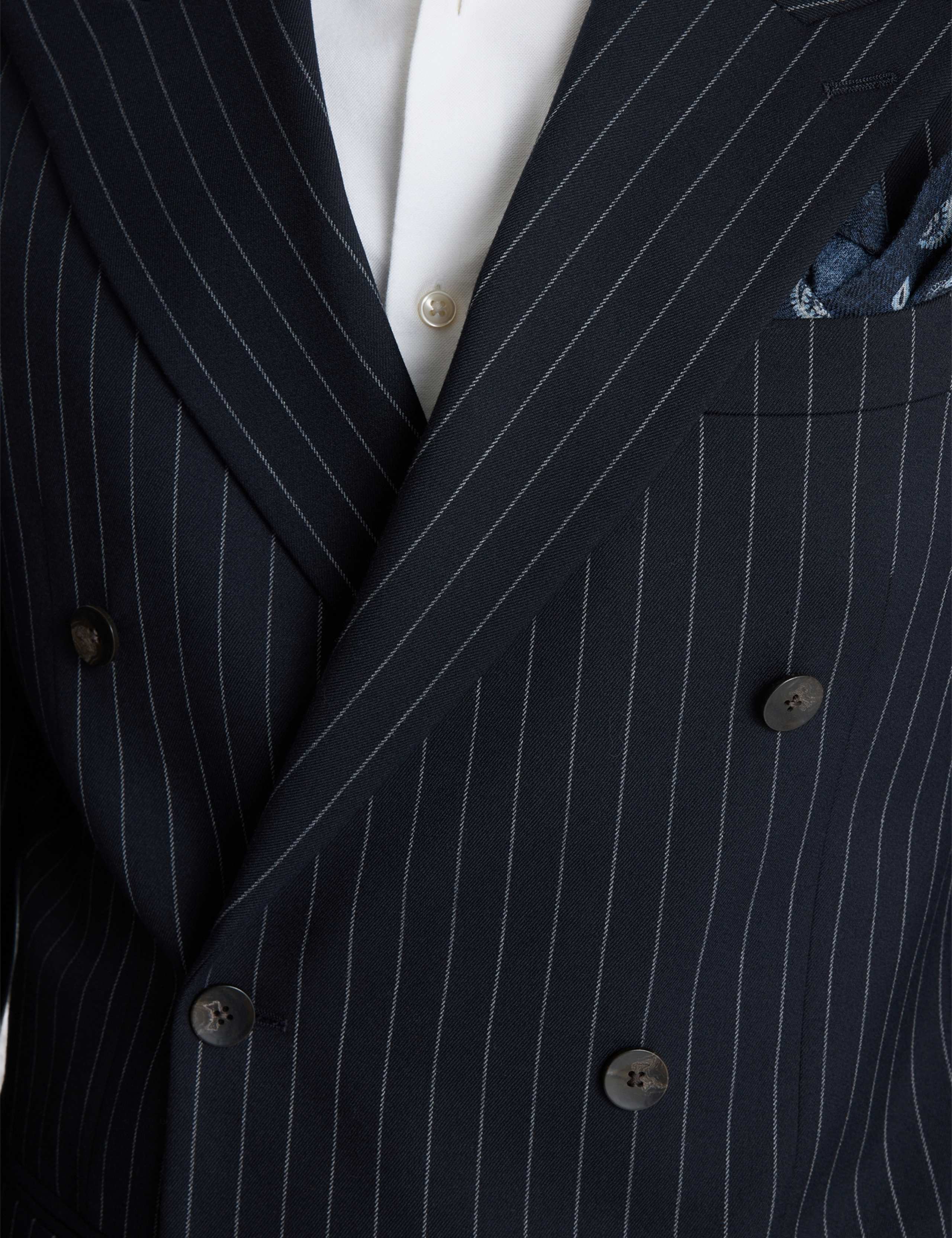 Relaxed Fit Striped Suit Jacket 4 of 5