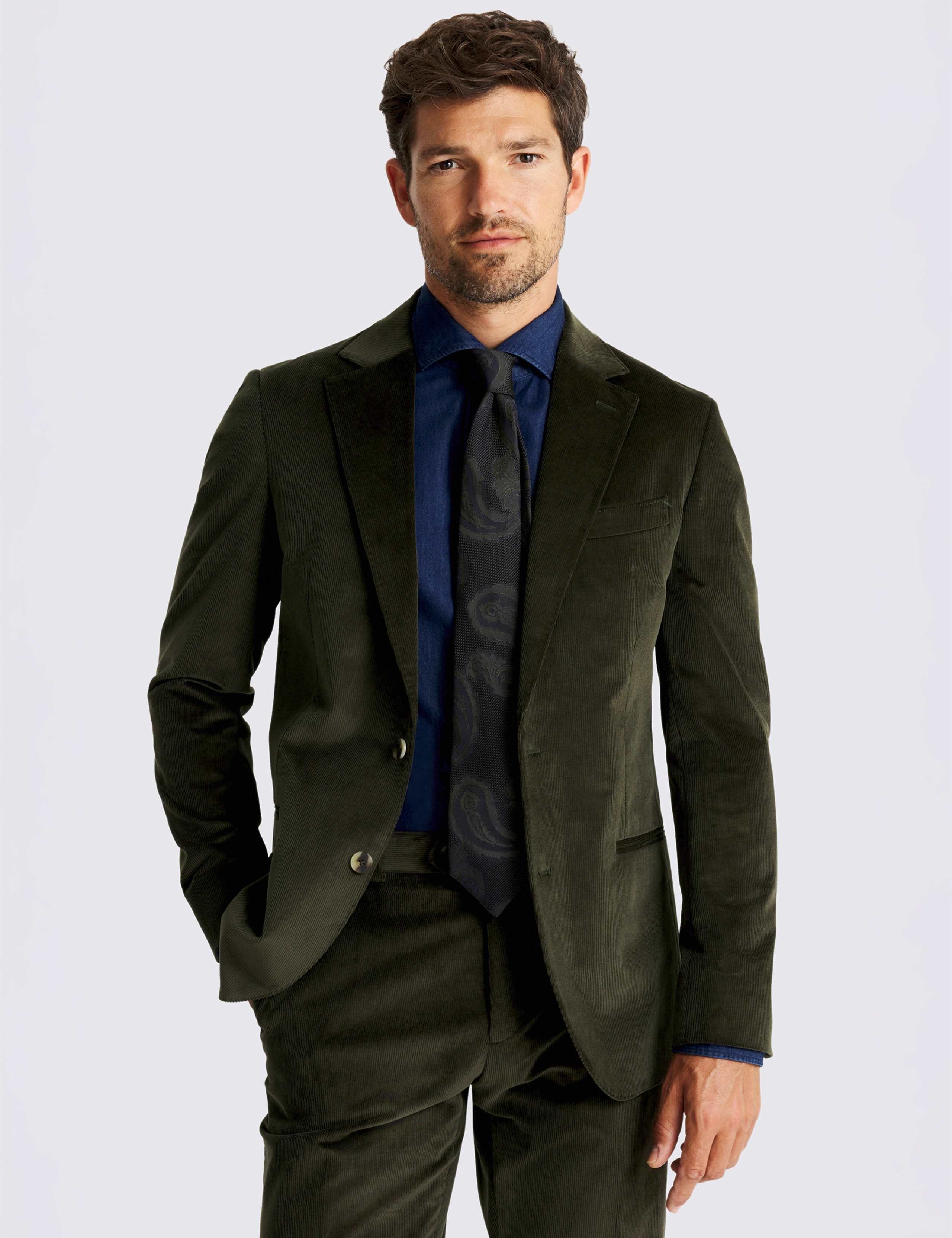 Tailored Fit Corduroy Suit Jacket 1 of 5