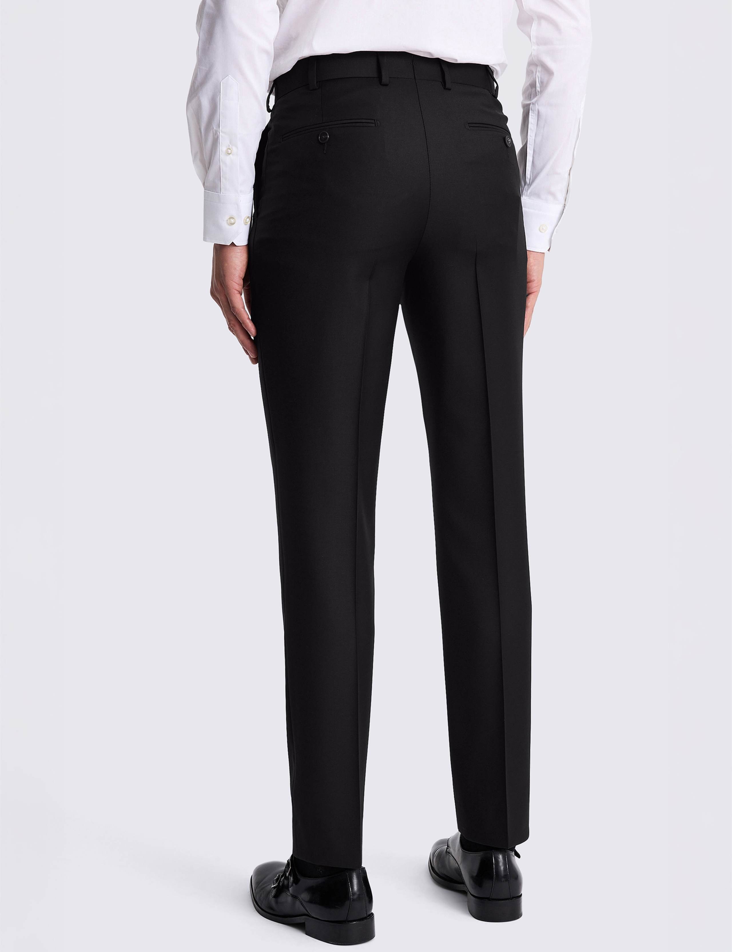 Tailored Fit Twill Trousers with Wool 2 of 3