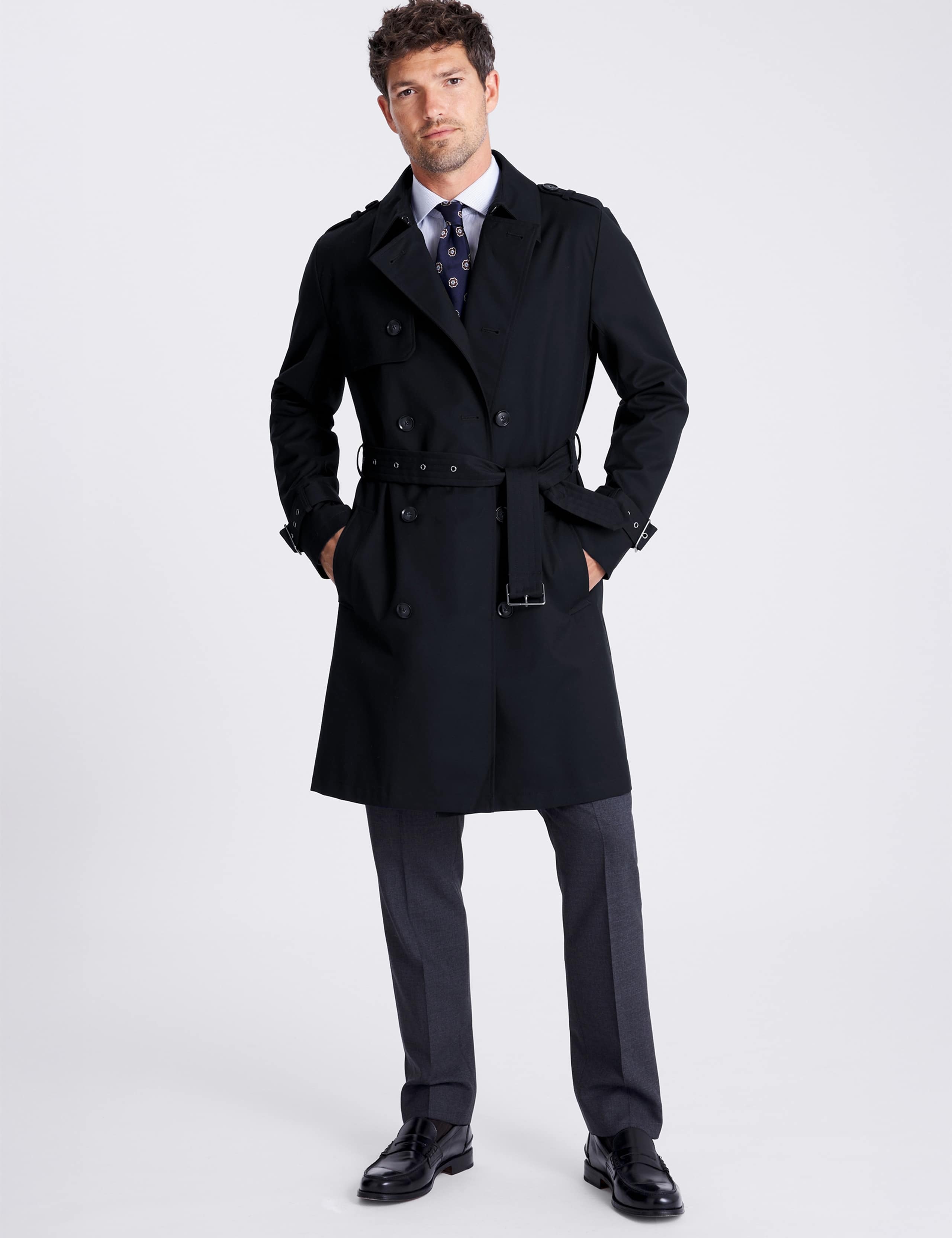 Regular Fit Collared Trench Coat 2 of 5
