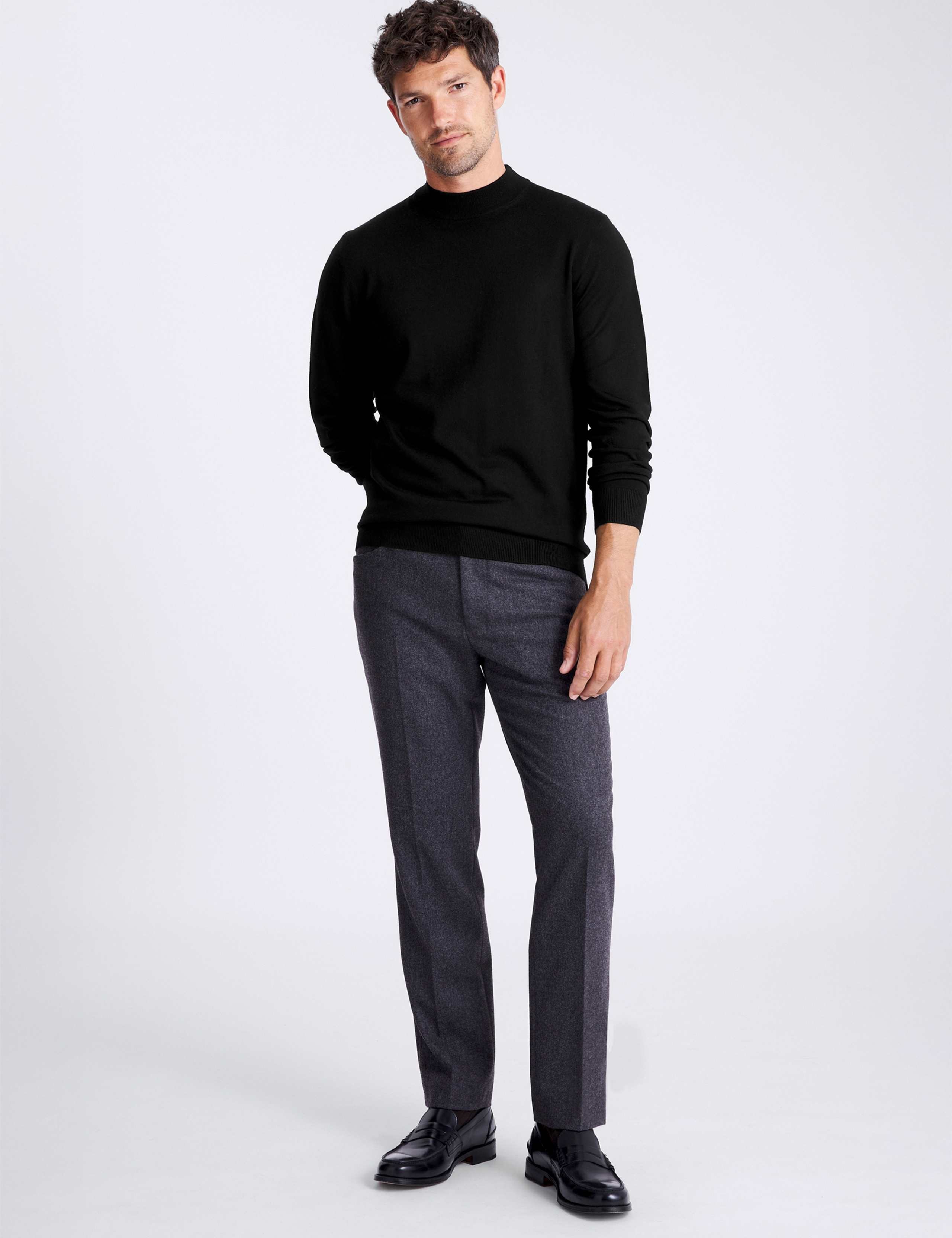Merino Wool Rich Mock Neck Jumper 2 of 4