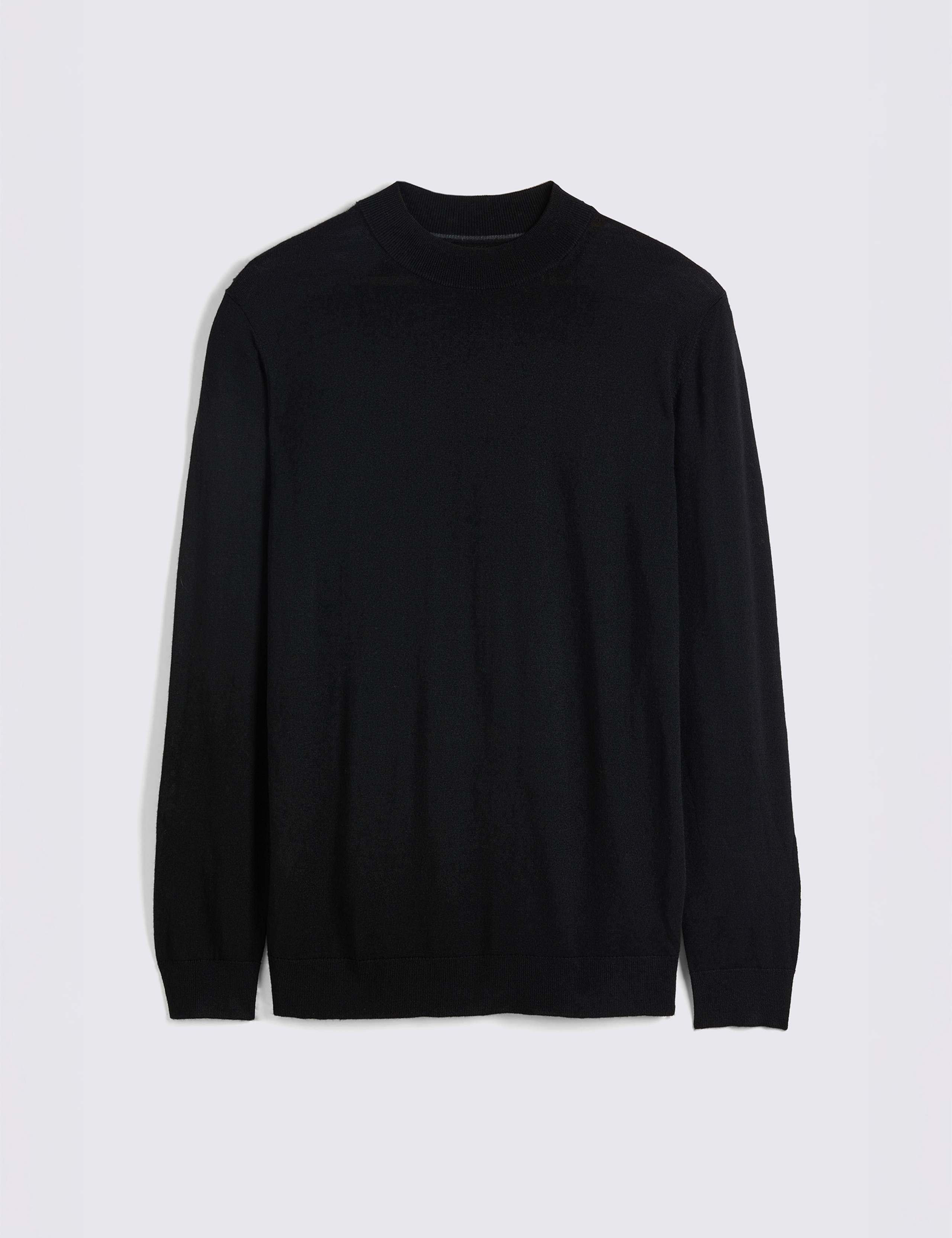 Merino Wool Rich Mock Neck Jumper 4 of 4