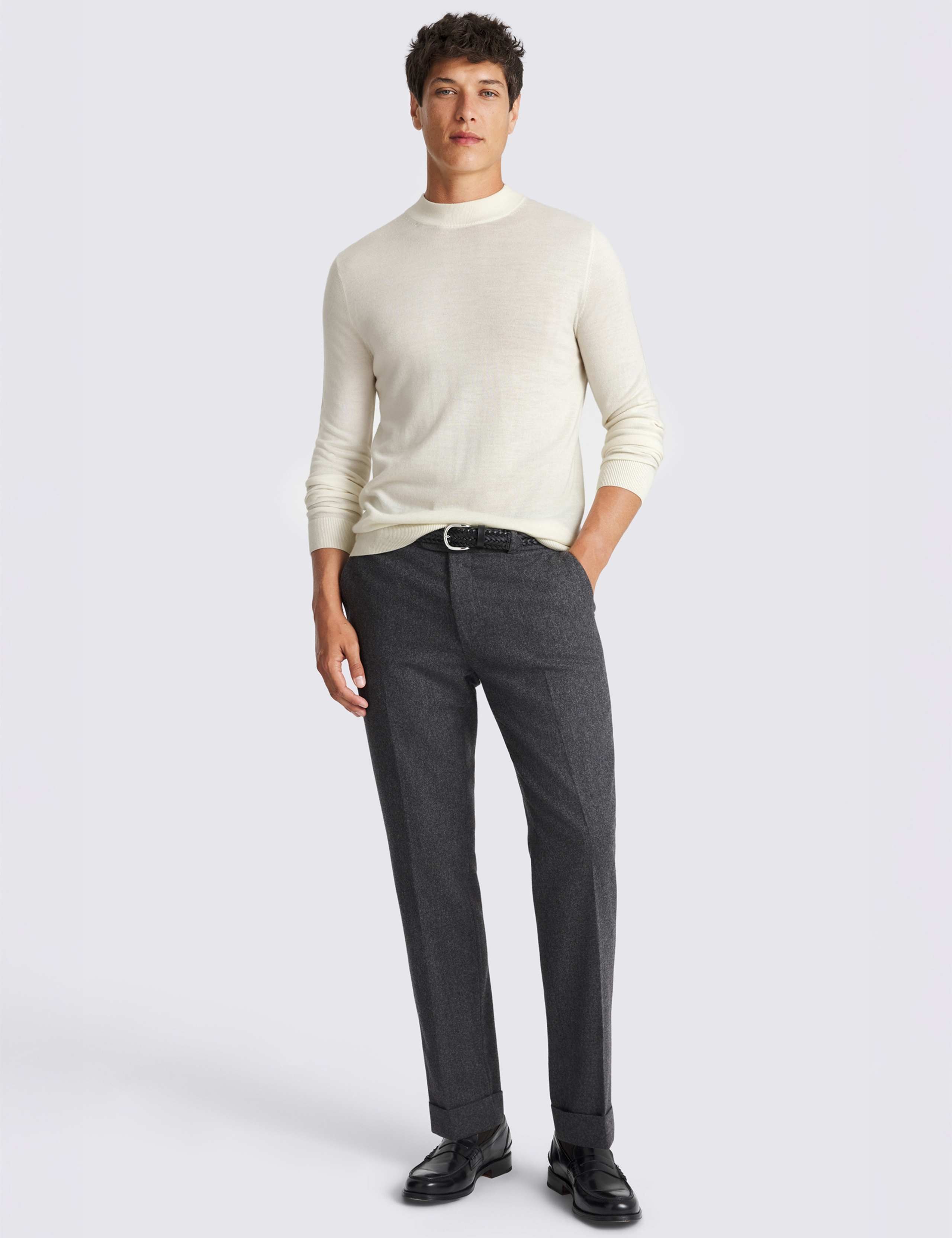 Merino Wool Rich Roll Neck Jumper 2 of 4