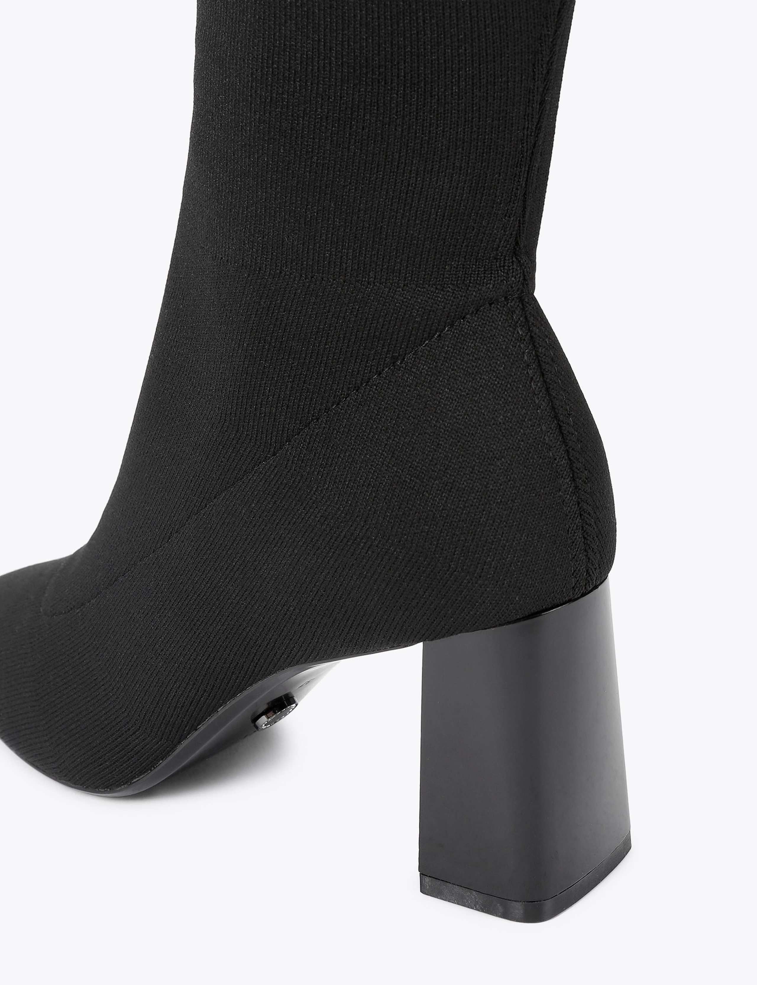 Block Heel Pull On Knee High Boots 4 of 4