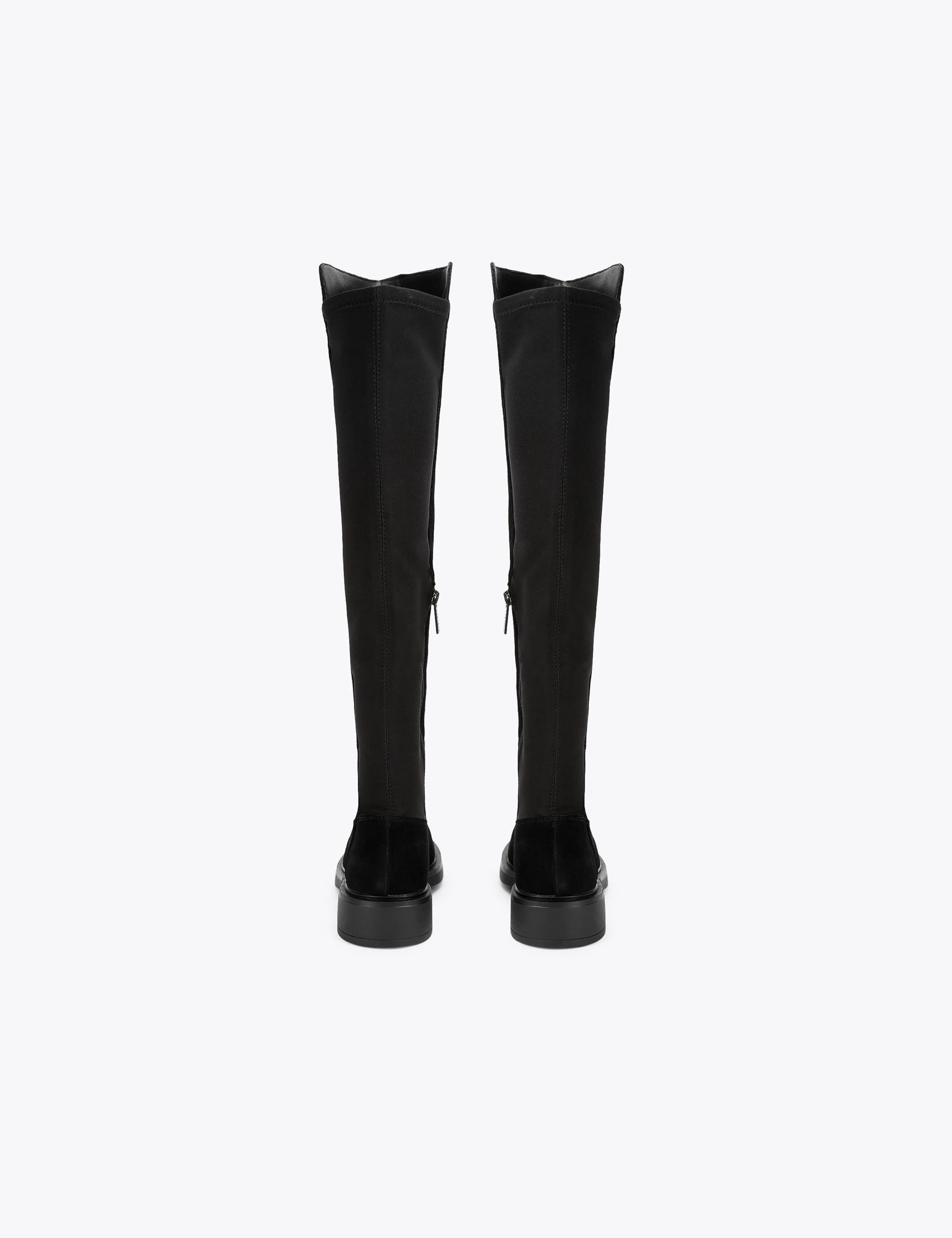 Regular Fit Suede Zip Up Knee High Boots 3 of 4