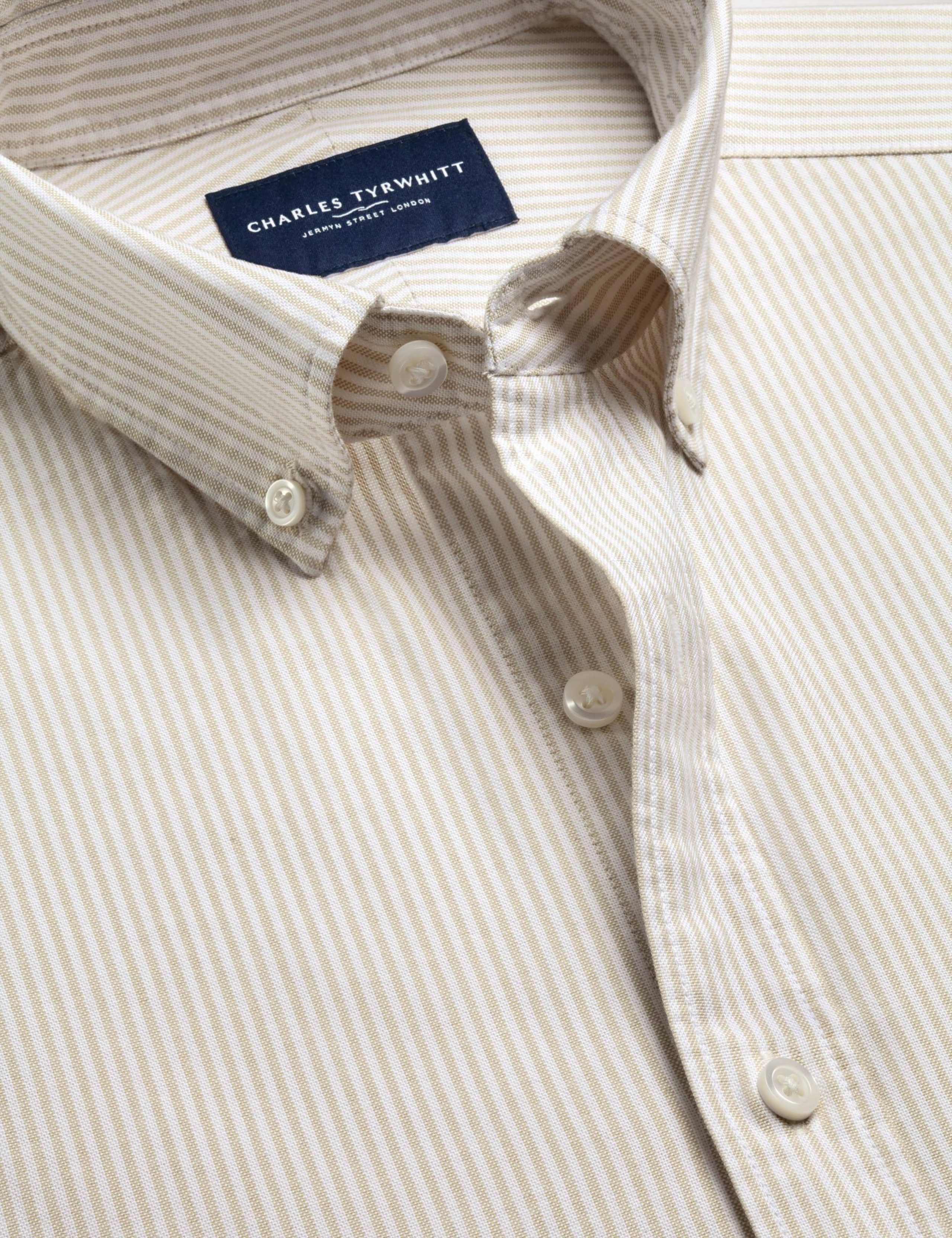Regular Fit Pure Cotton Striped Oxford Shirt 5 of 6