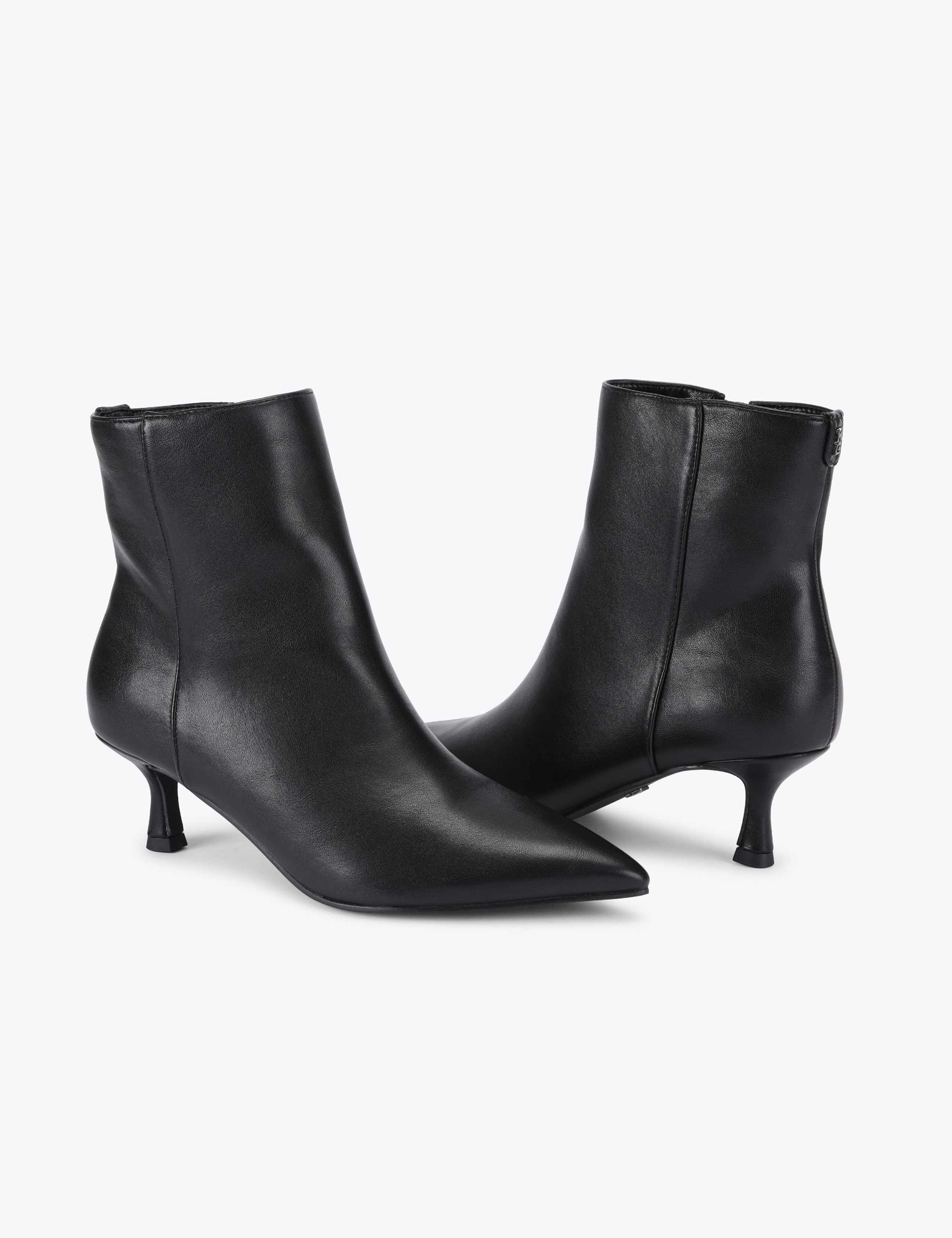 Kitten Heel Pointed Toe Ankle Boots 3 of 4