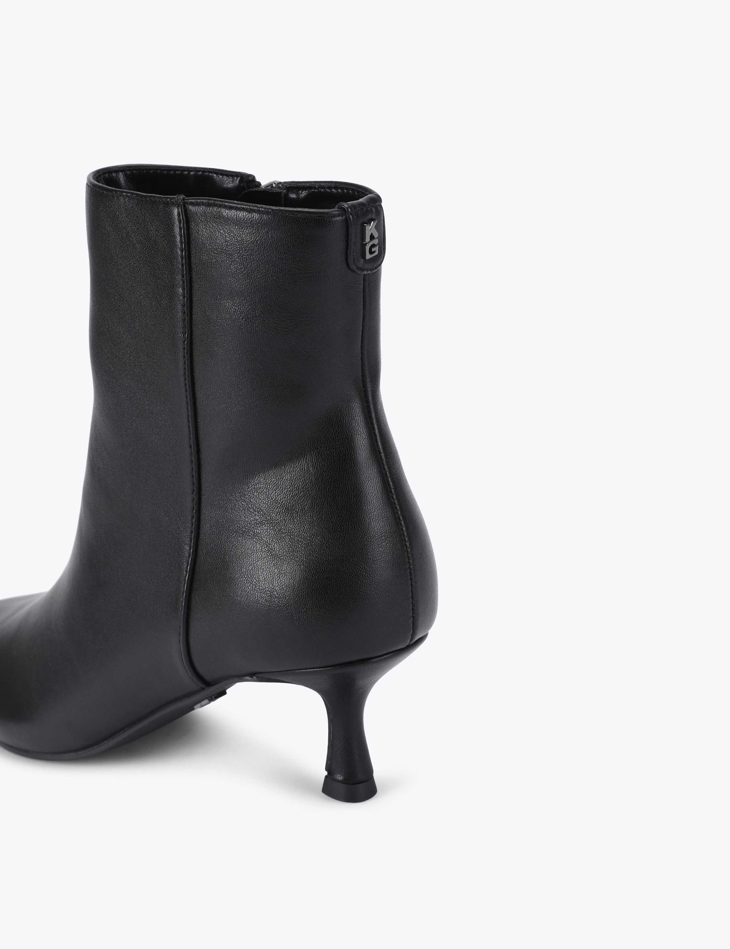 Kitten Heel Pointed Toe Ankle Boots 4 of 4