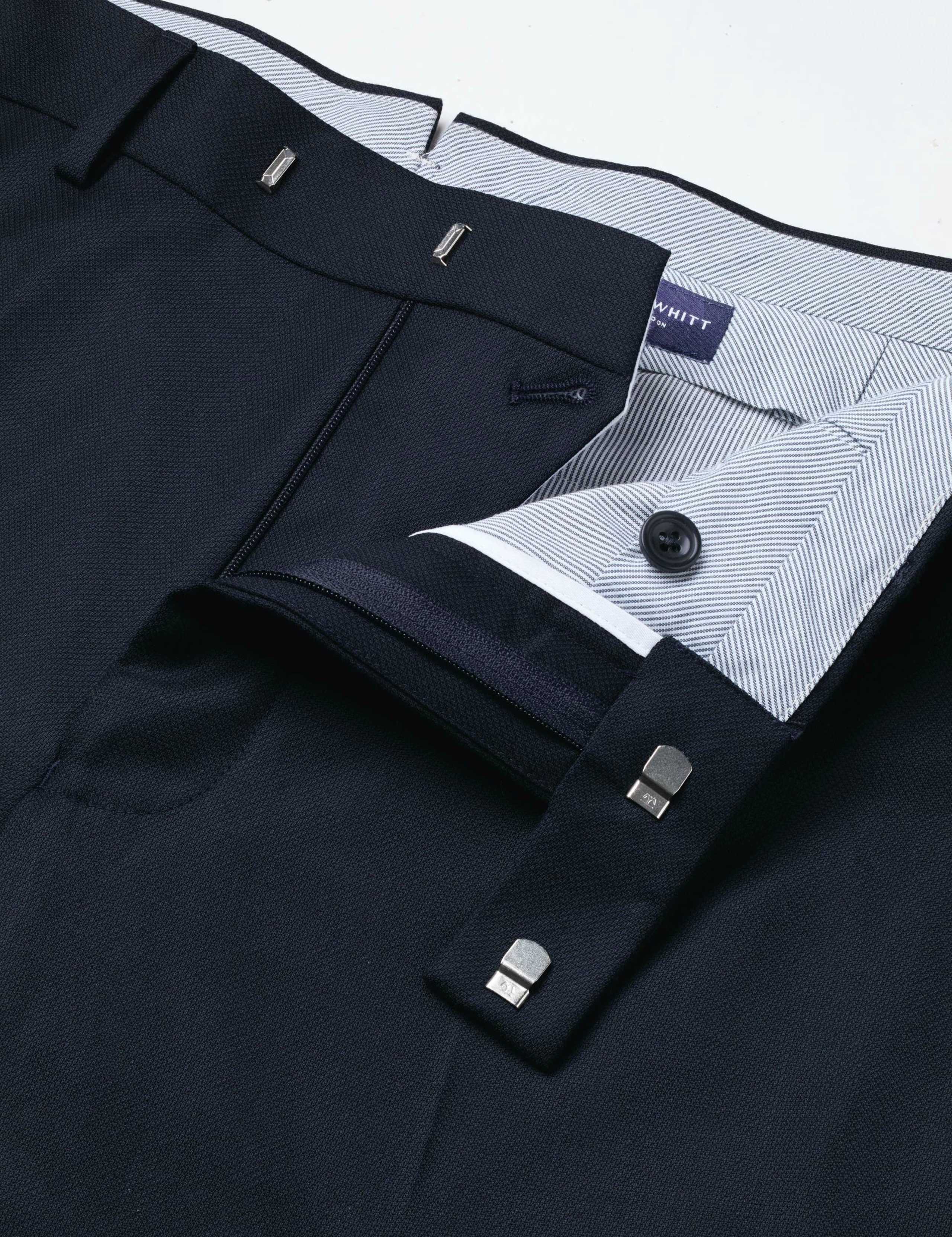 Slim Fit Pure Wool Flat Front Trousers 5 of 5