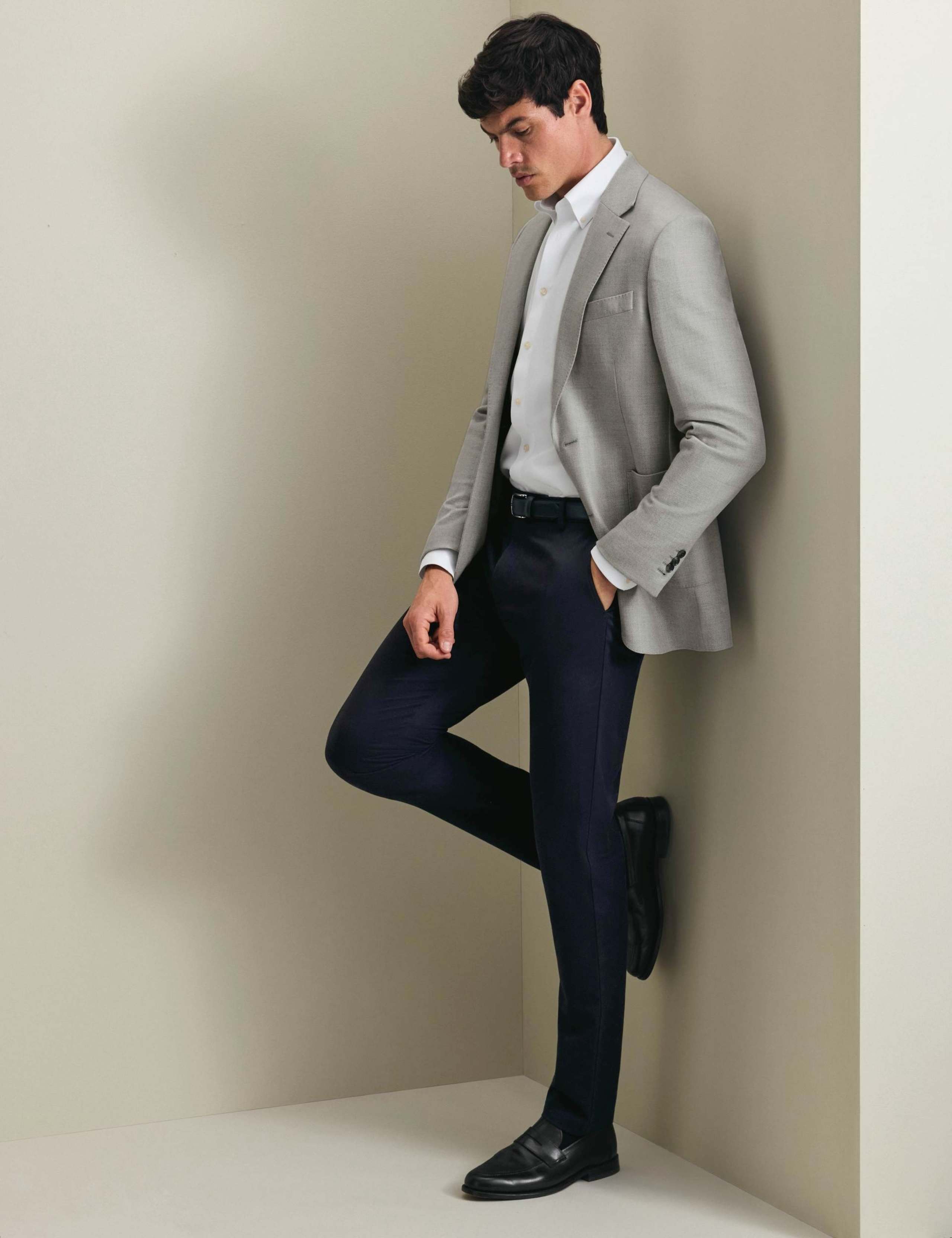 Slim Fit Wool Rich Jacket With Silk 3 of 7