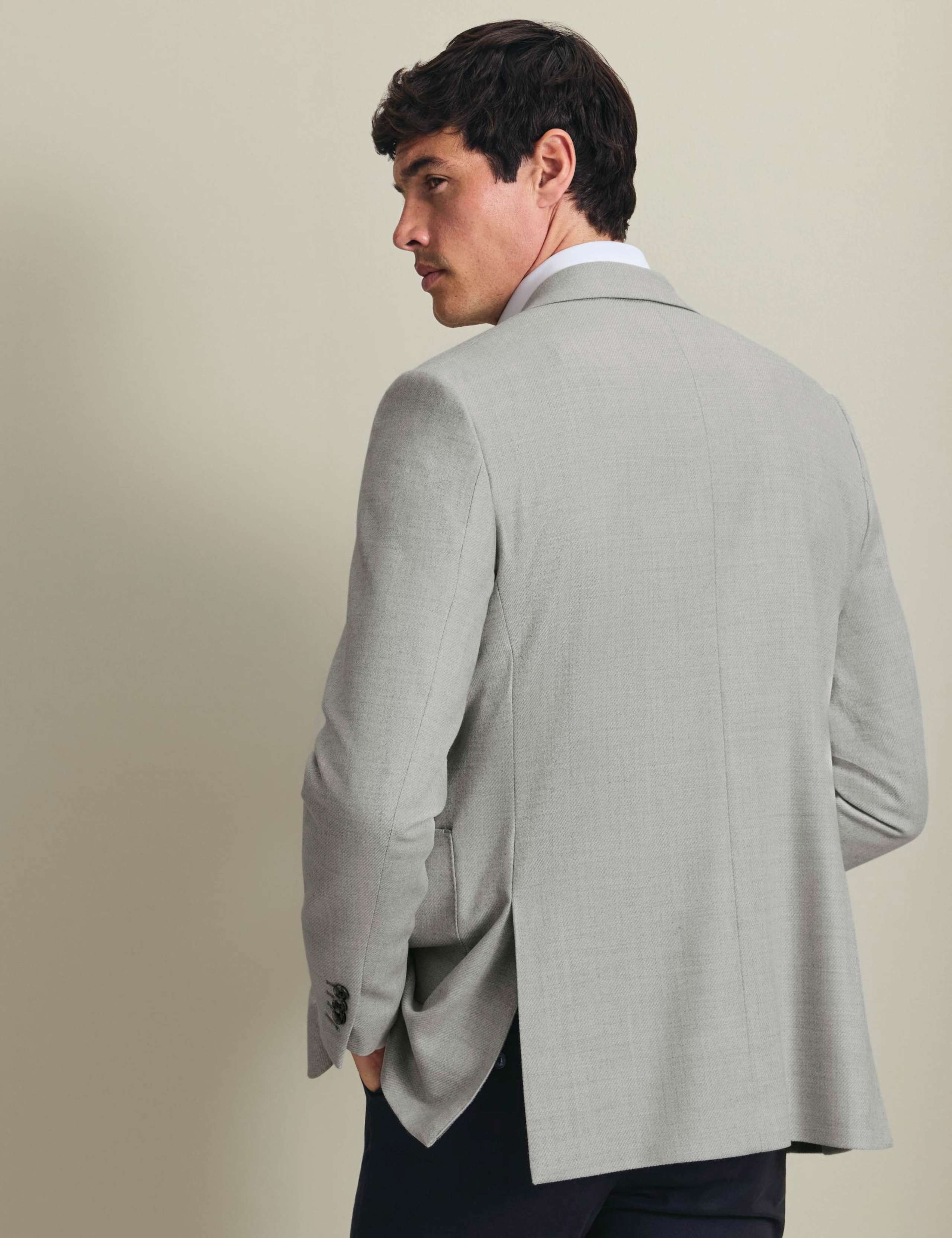 Slim Fit Wool Rich Jacket With Silk 4 of 7