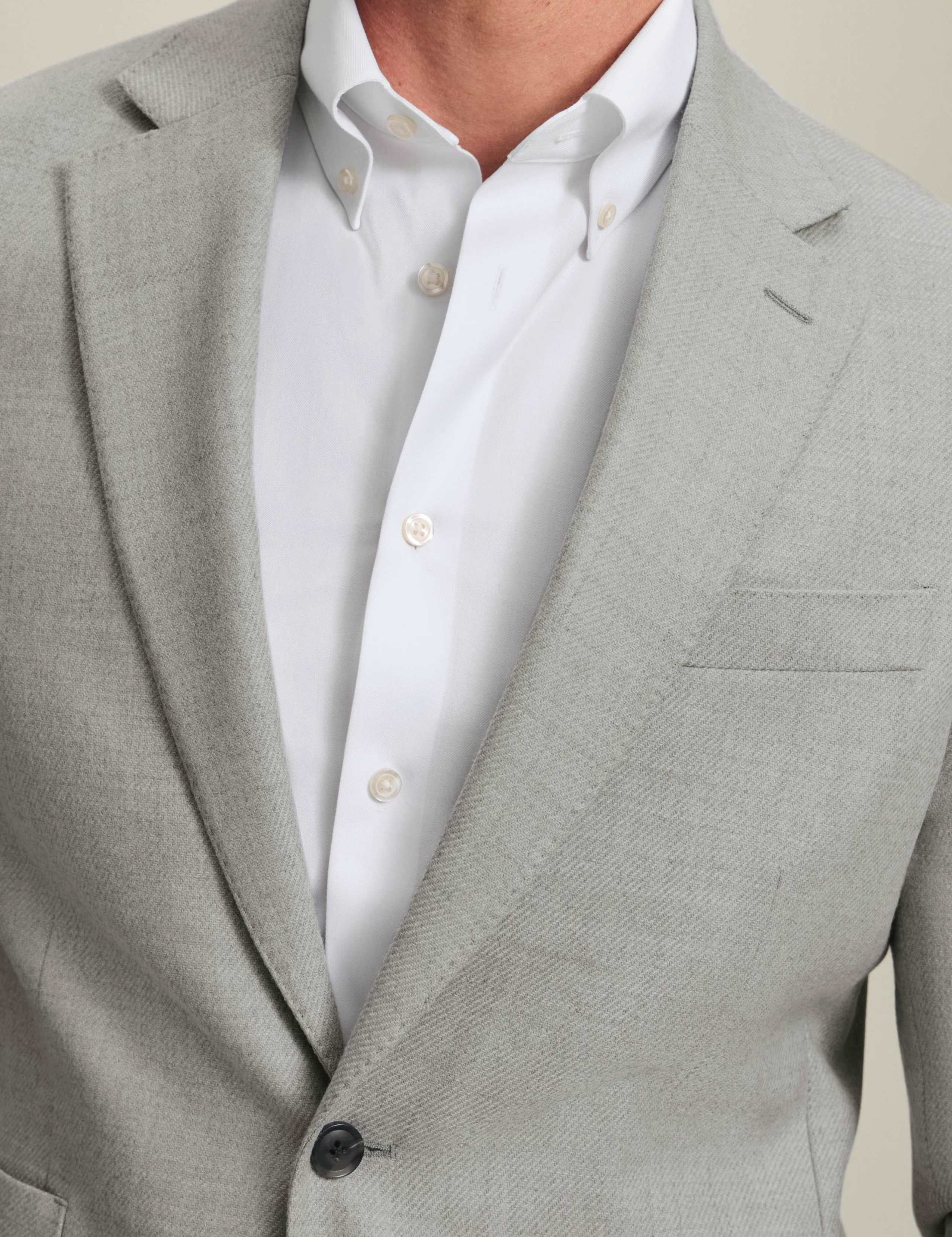Slim Fit Wool Rich Jacket With Silk 5 of 7