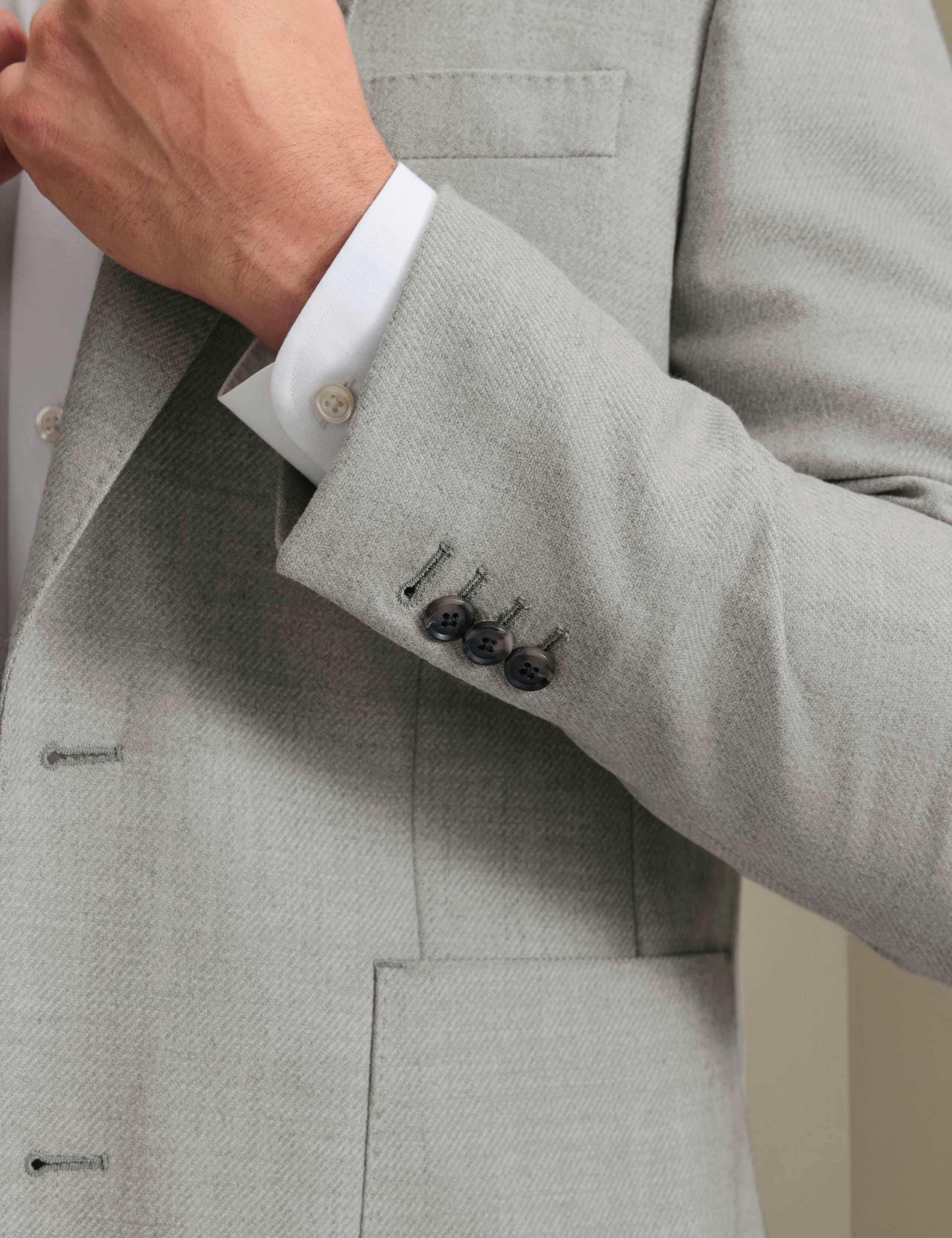 Slim Fit Wool Rich Jacket With Silk 7 of 7
