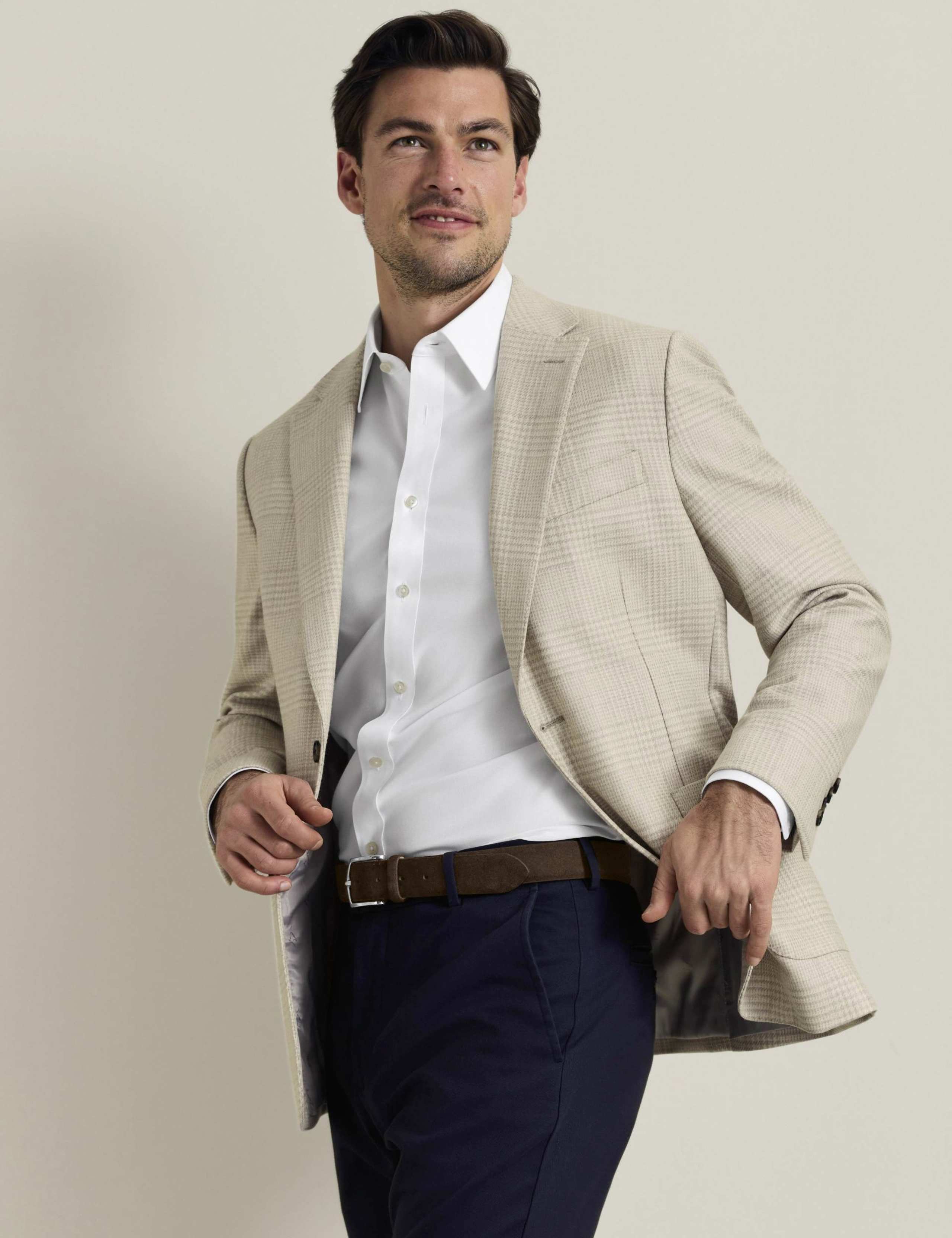 Slim Fit Wool Rich Check Blazer 3 of 7