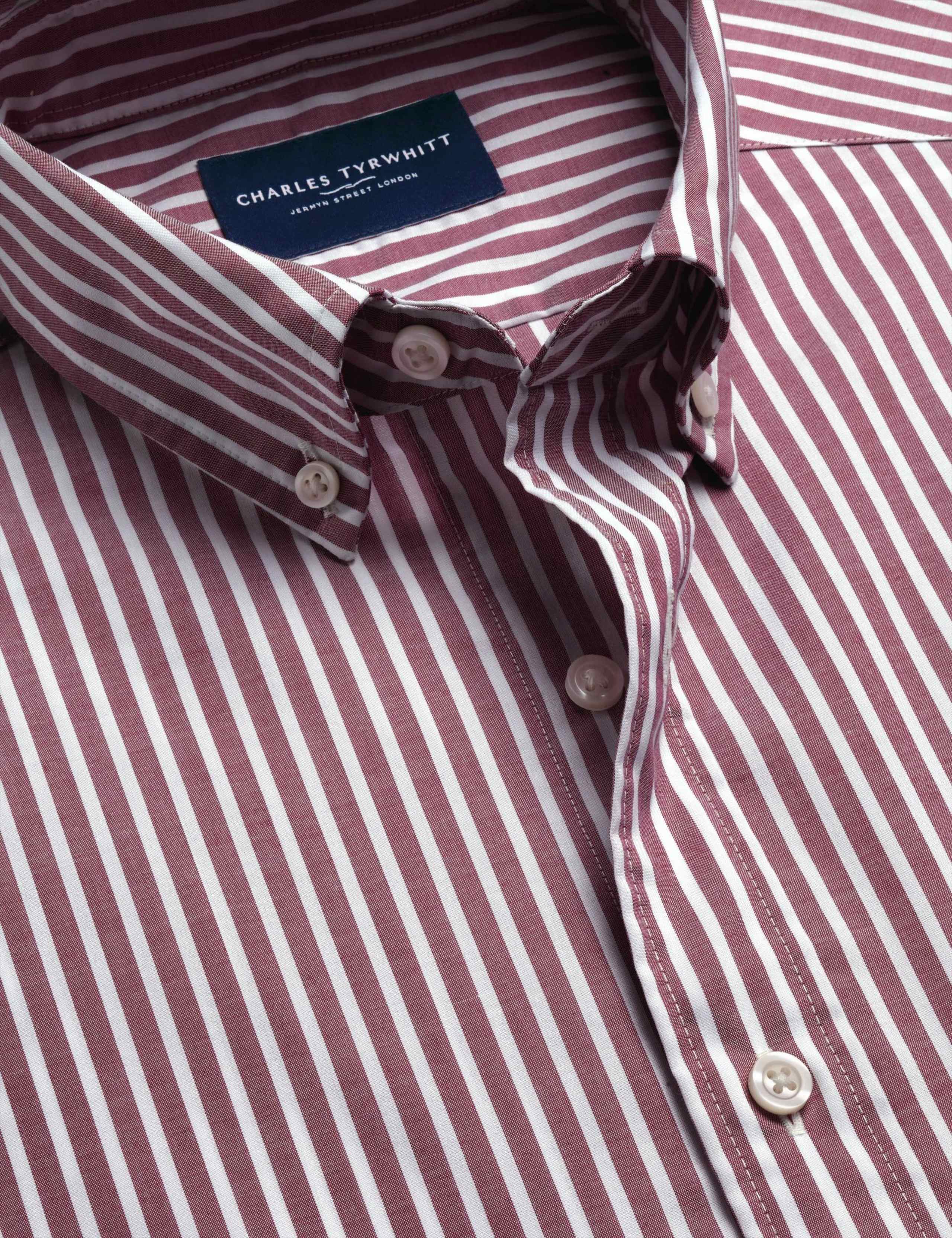 Regular Fit Pure Cotton Striped Oxford Shirt 6 of 6