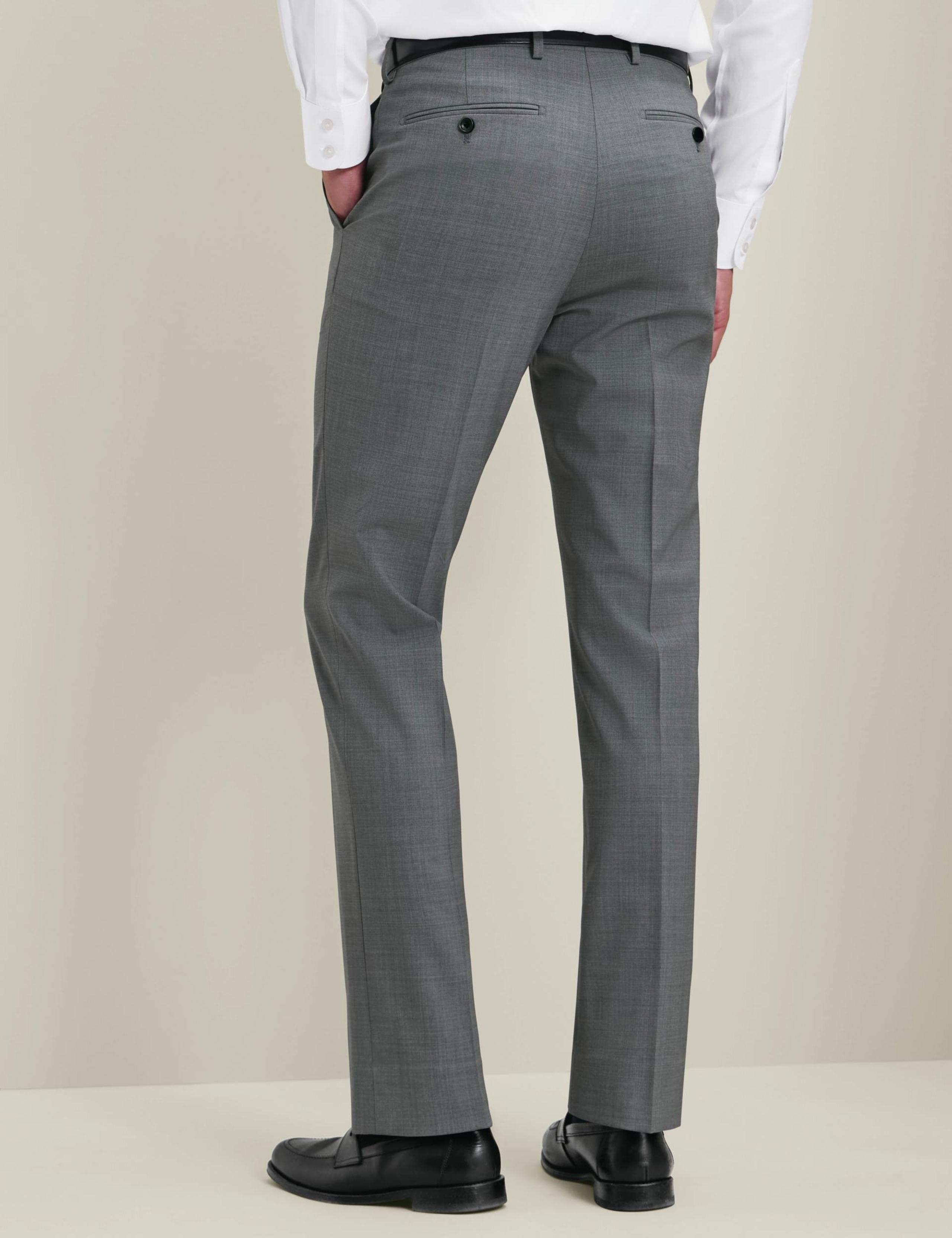 Slim Fit Wool Rich Flat Front Stretch Trousers 4 of 6