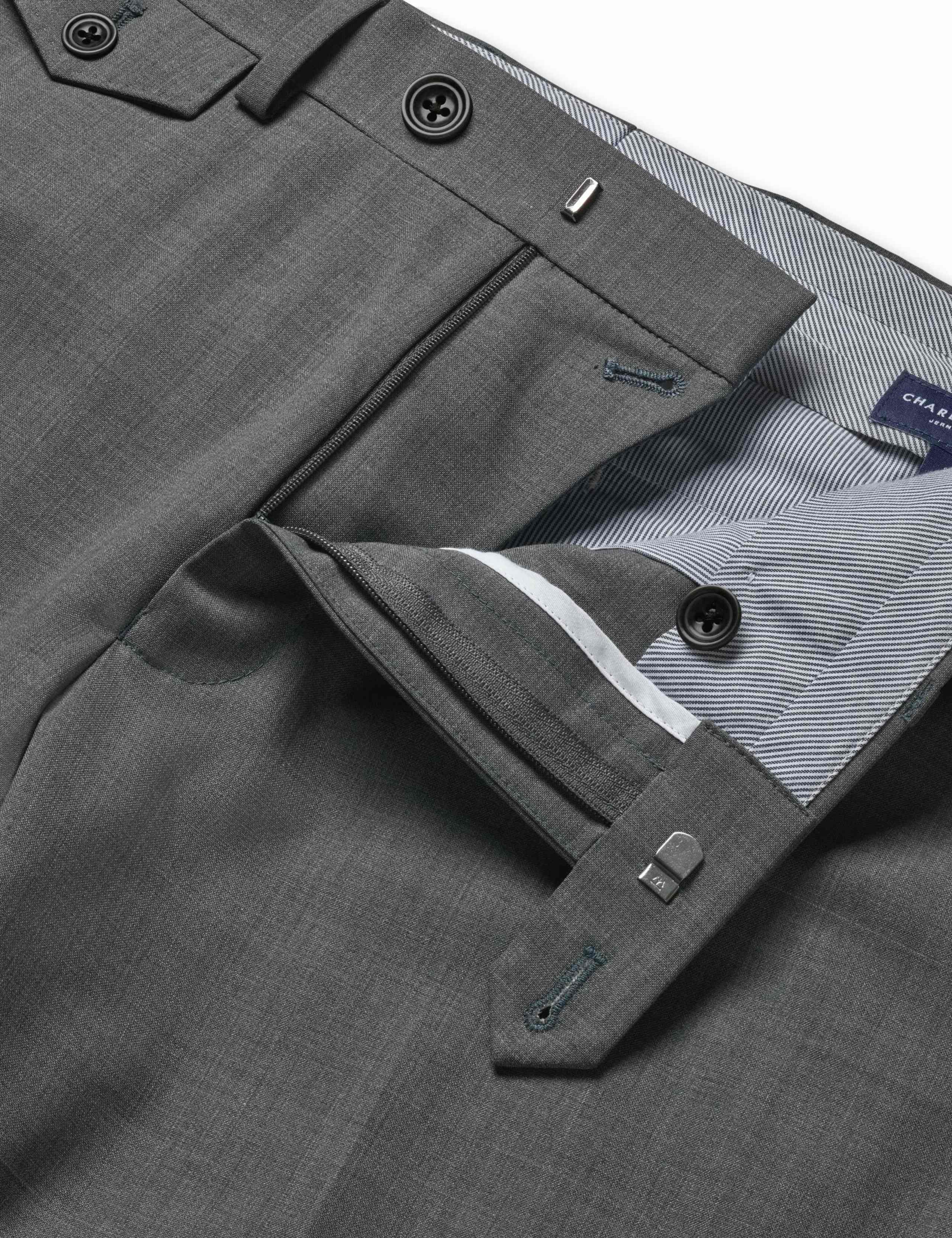 Slim Fit Wool Rich Flat Front Stretch Trousers 5 of 6