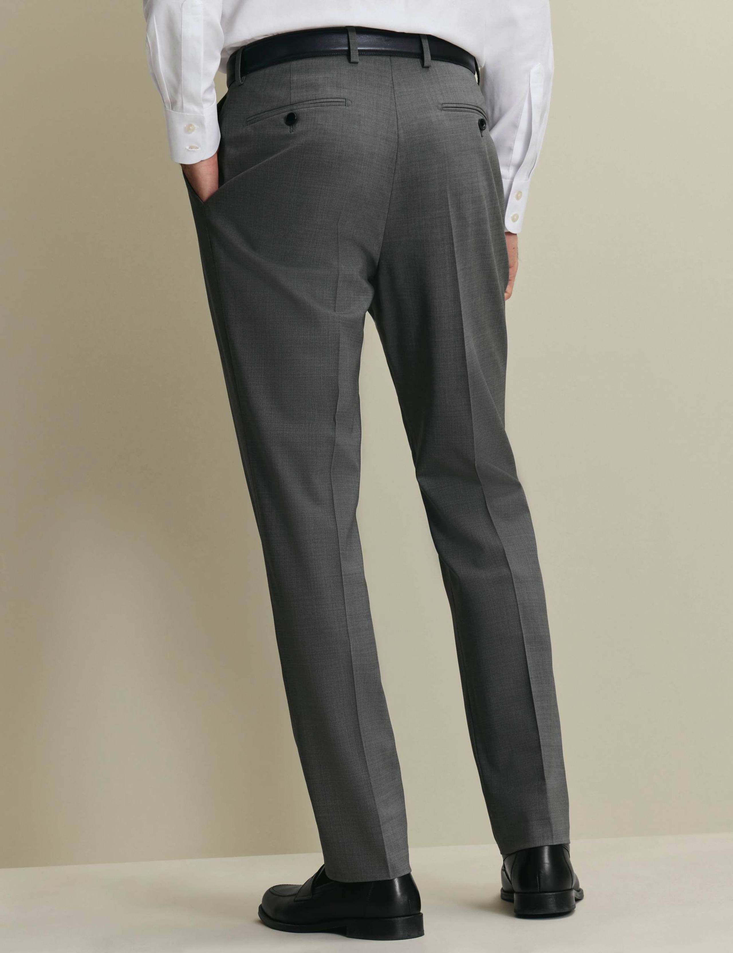 Slim Fit Wool Rich Flat Front Stretch Trousers 4 of 6