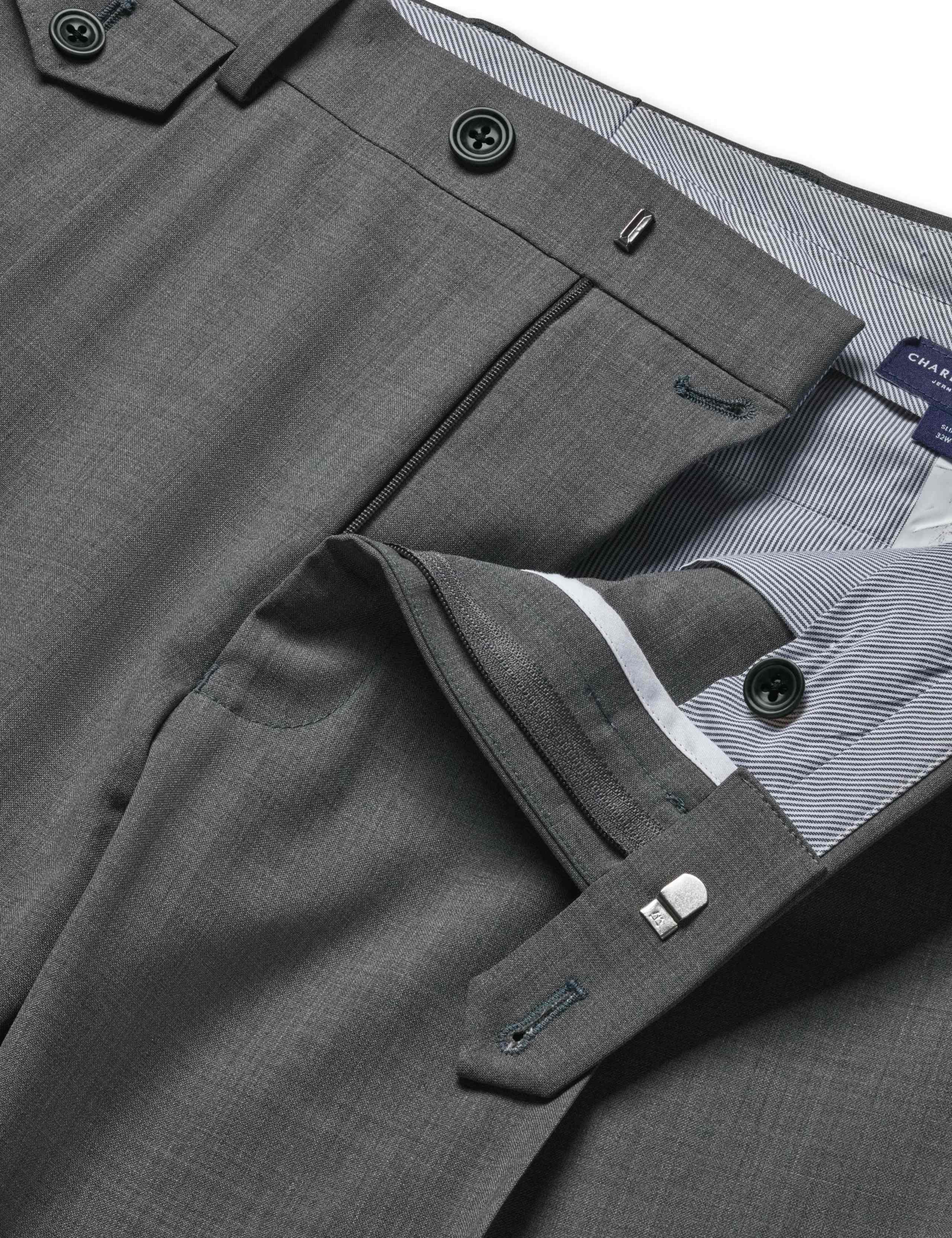 Slim Fit Wool Rich Flat Front Stretch Trousers 5 of 6