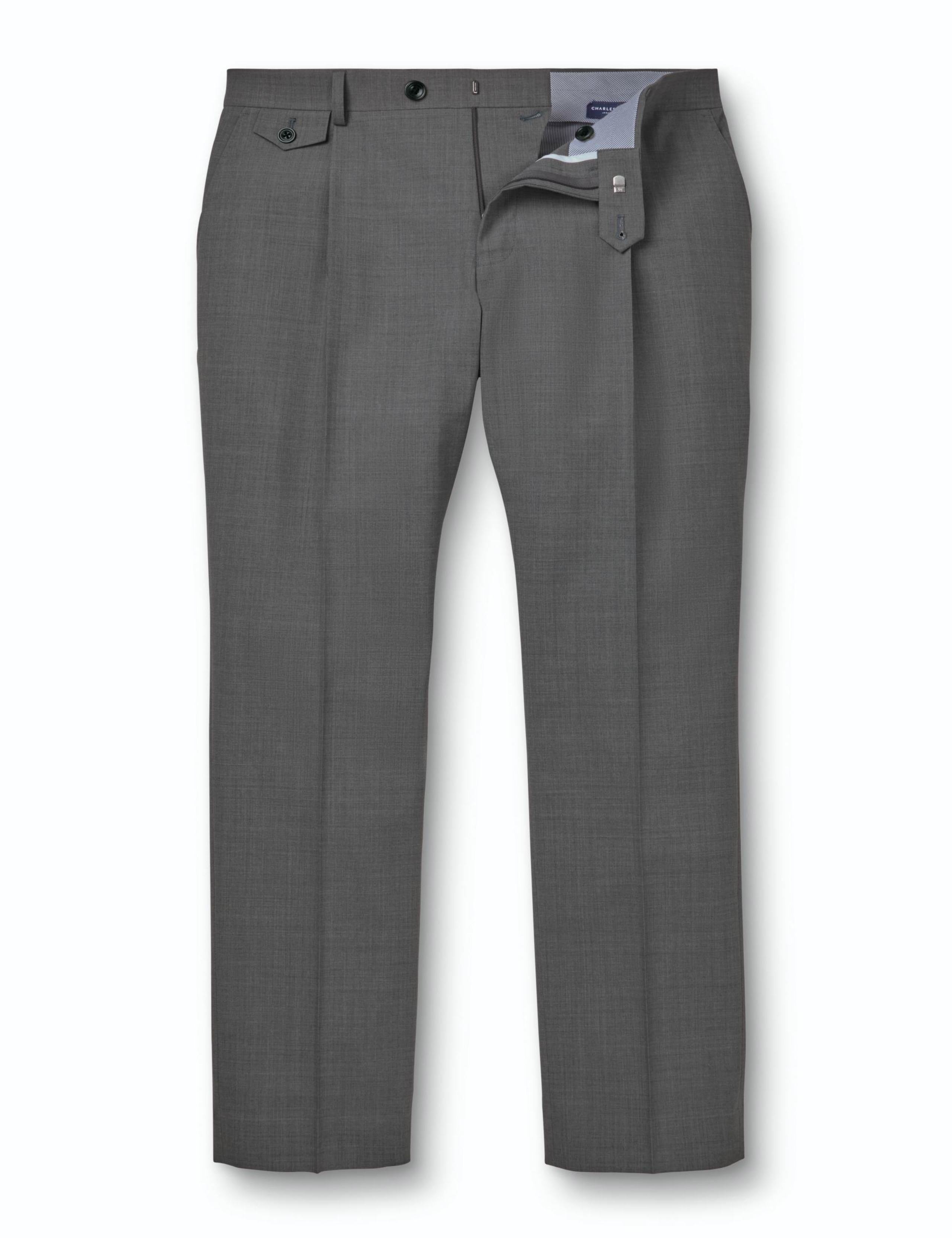 Slim Fit Wool Rich Flat Front Stretch Trousers 6 of 6