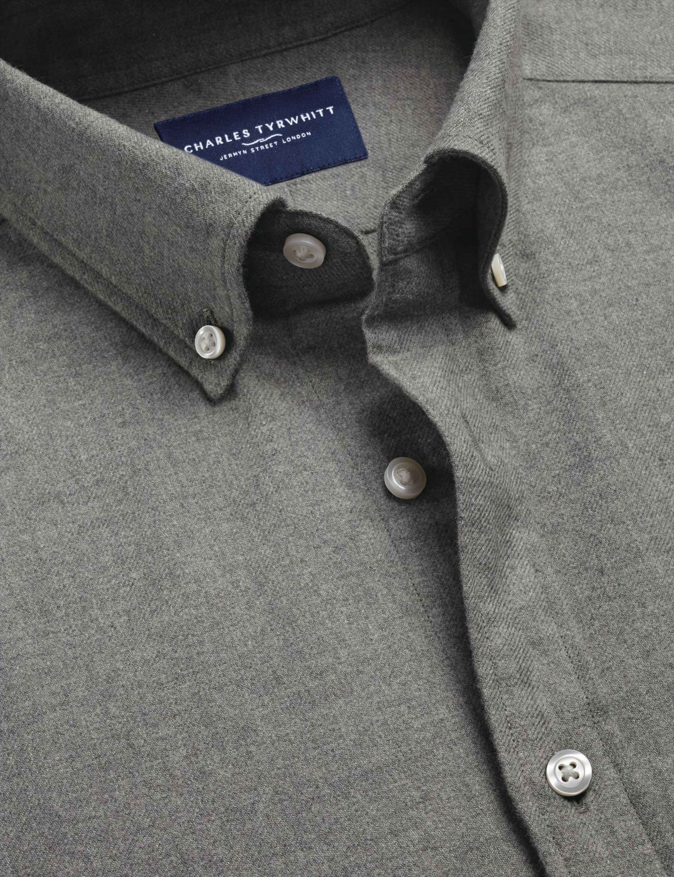 Long Sleeve Brushed Cotton Flannel Shirt 5 of 6