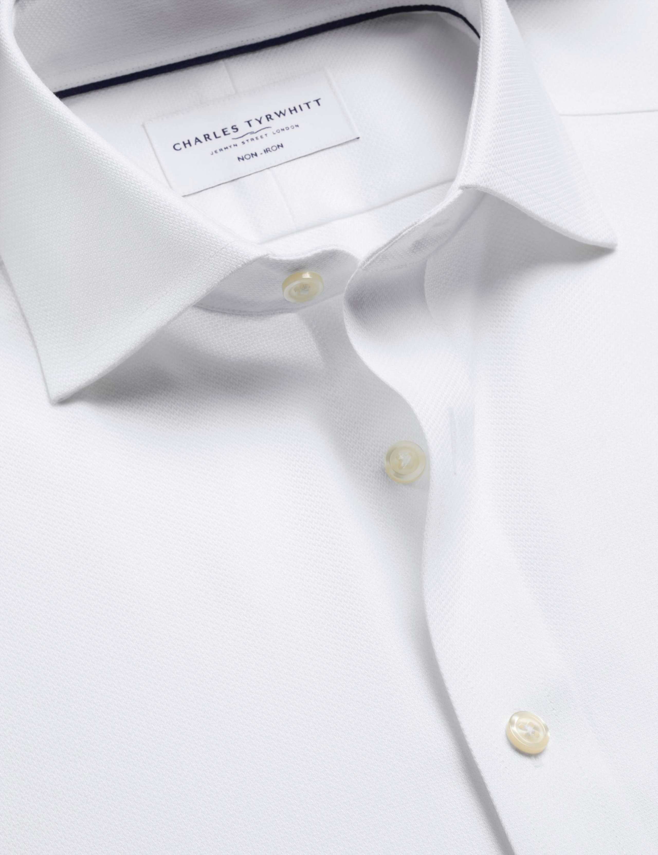 Regular Fit Non Iron Pure Cotton Textured Shirt 5 of 8