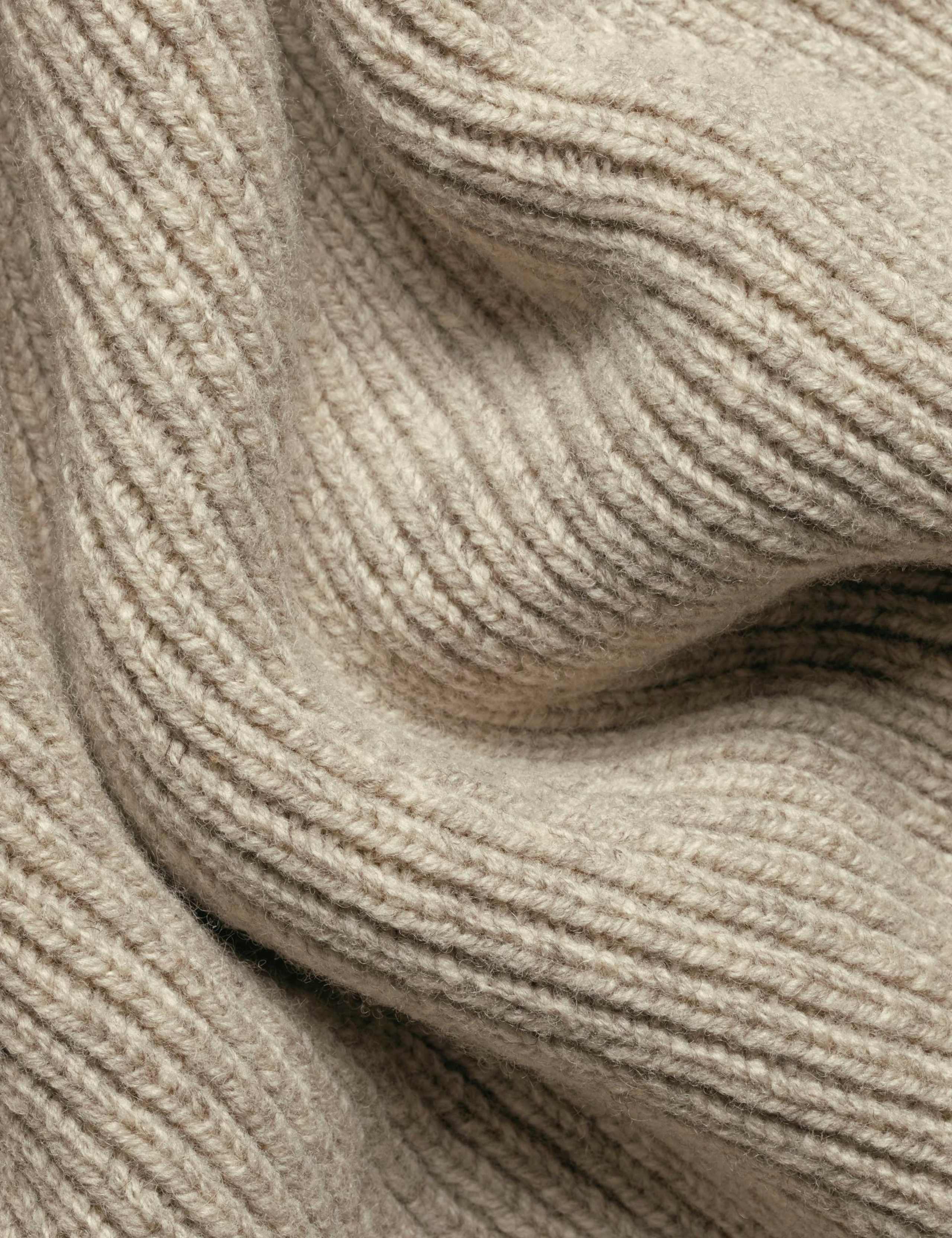 Merino Wool Ribbed Roll Neck Jumper 5 of 6