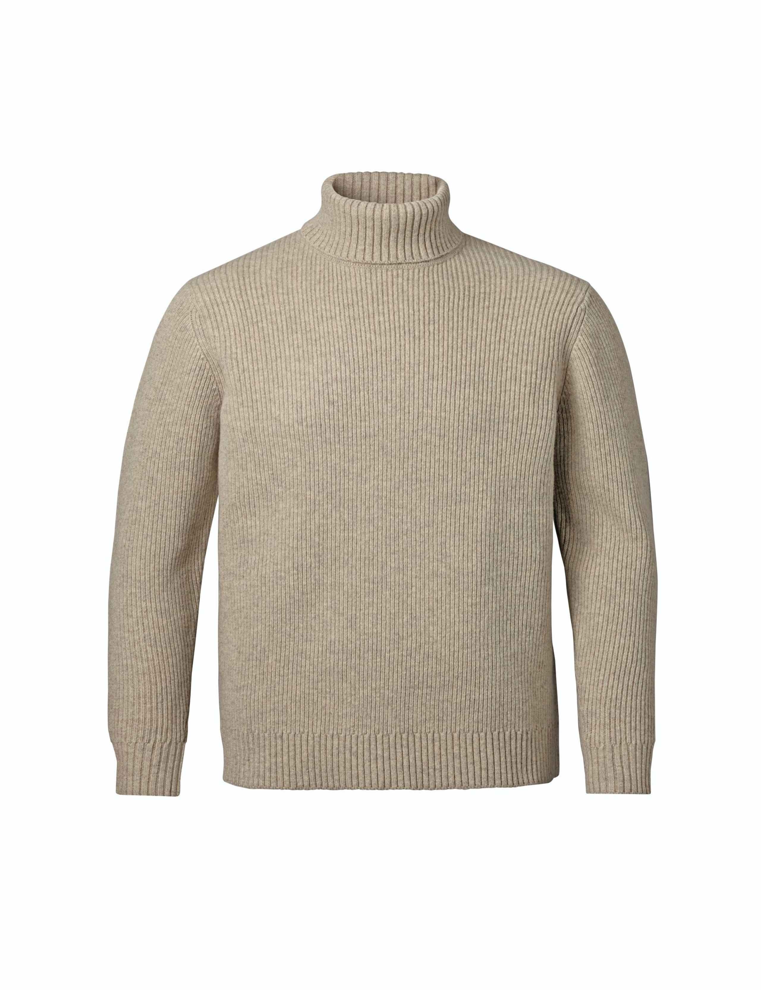 Merino Wool Ribbed Roll Neck Jumper 6 of 6