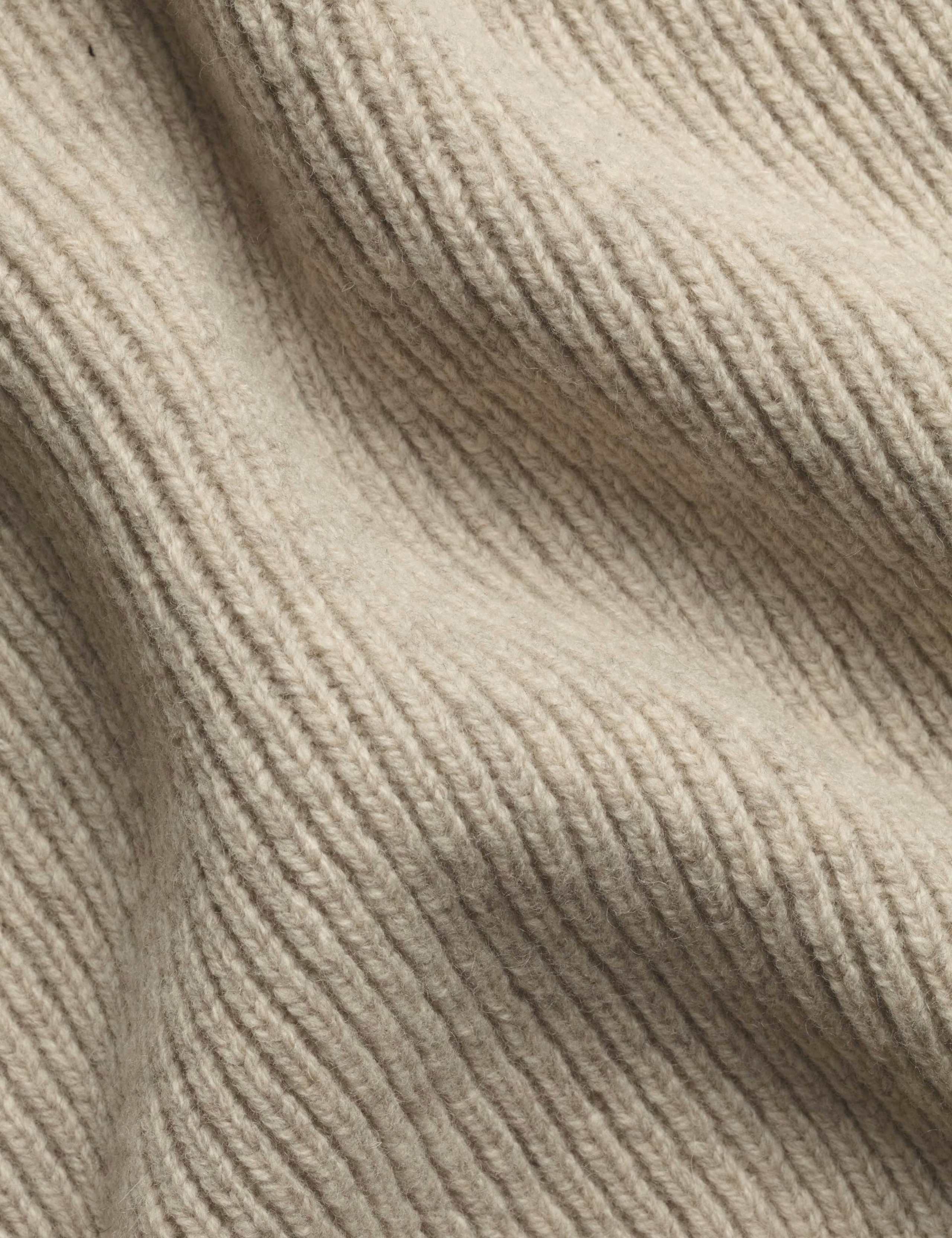 Merino Wool Ribbed Zip Up Jumper 5 of 6