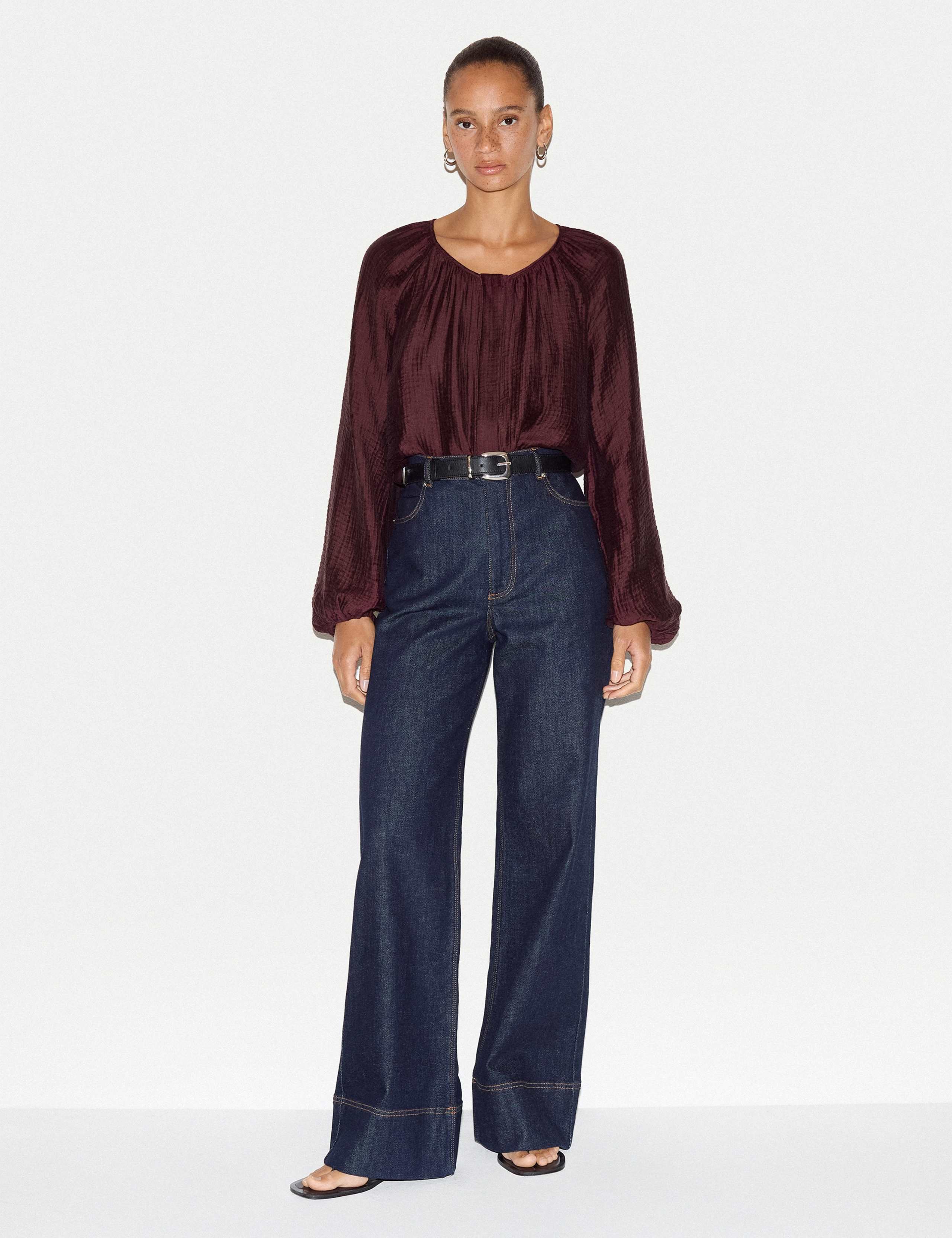 Textured Round Neck Regular Fit Top 3 of 6