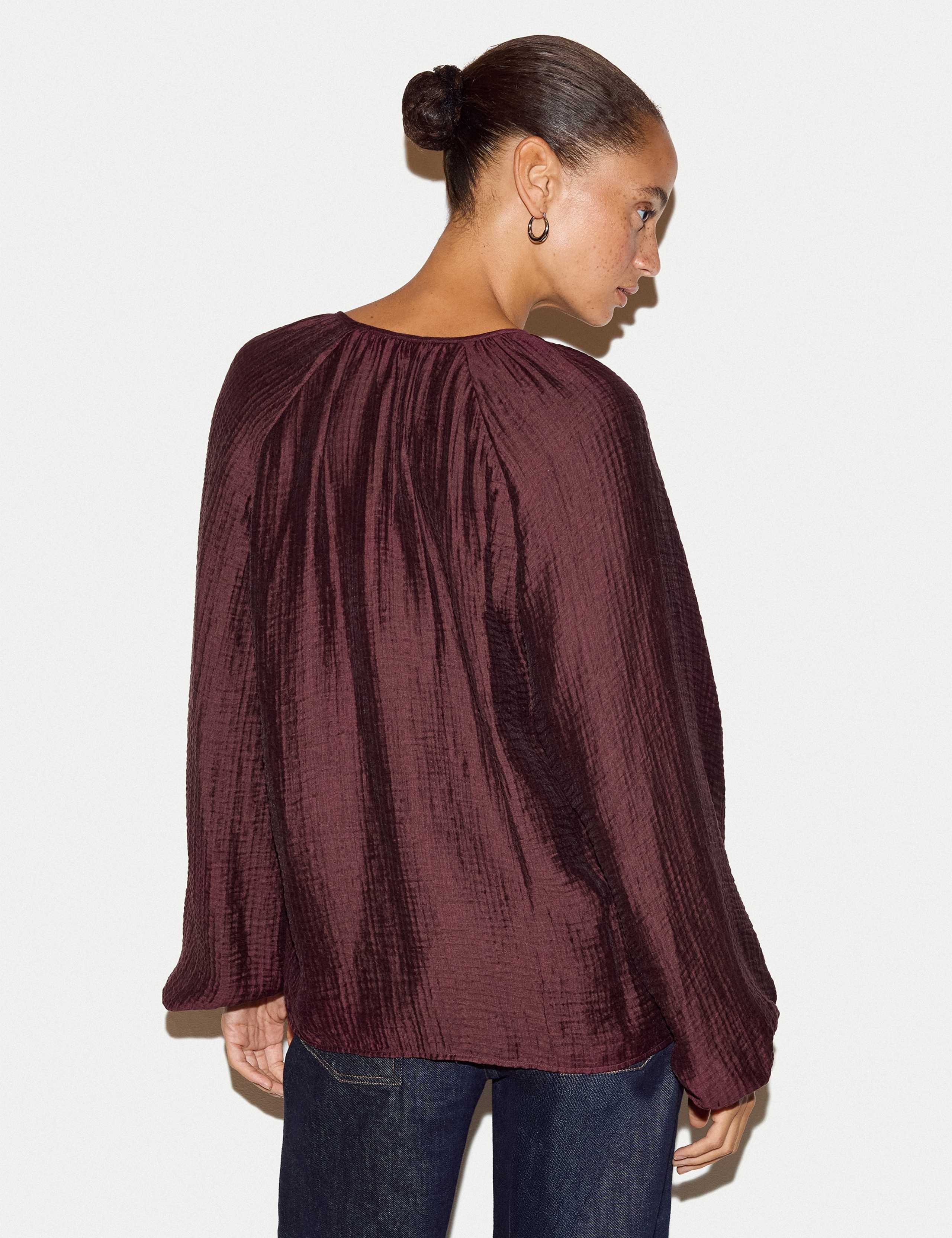 Textured Round Neck Regular Fit Top 6 of 6