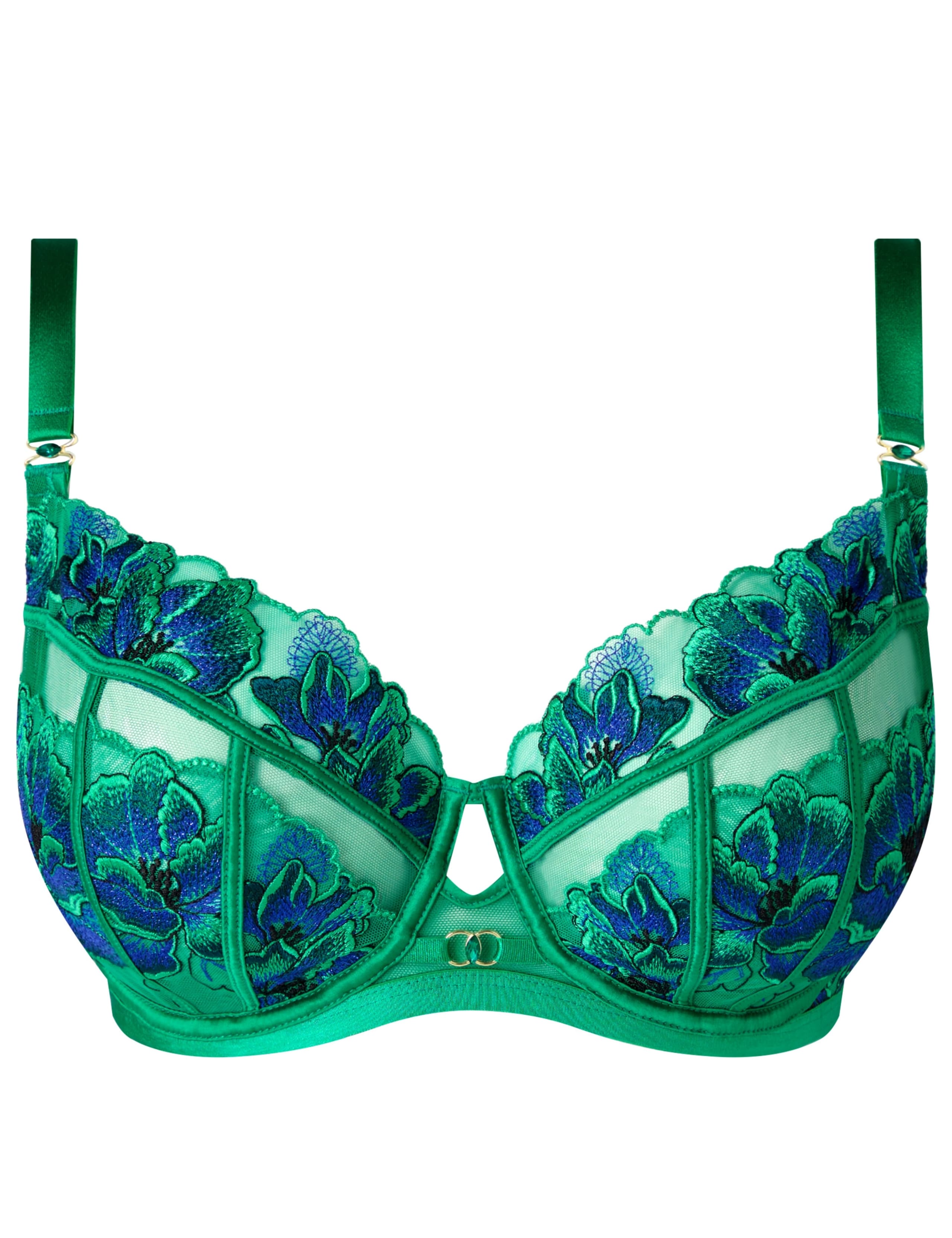 Embroidered Wired Balcony Bra 8 of 8