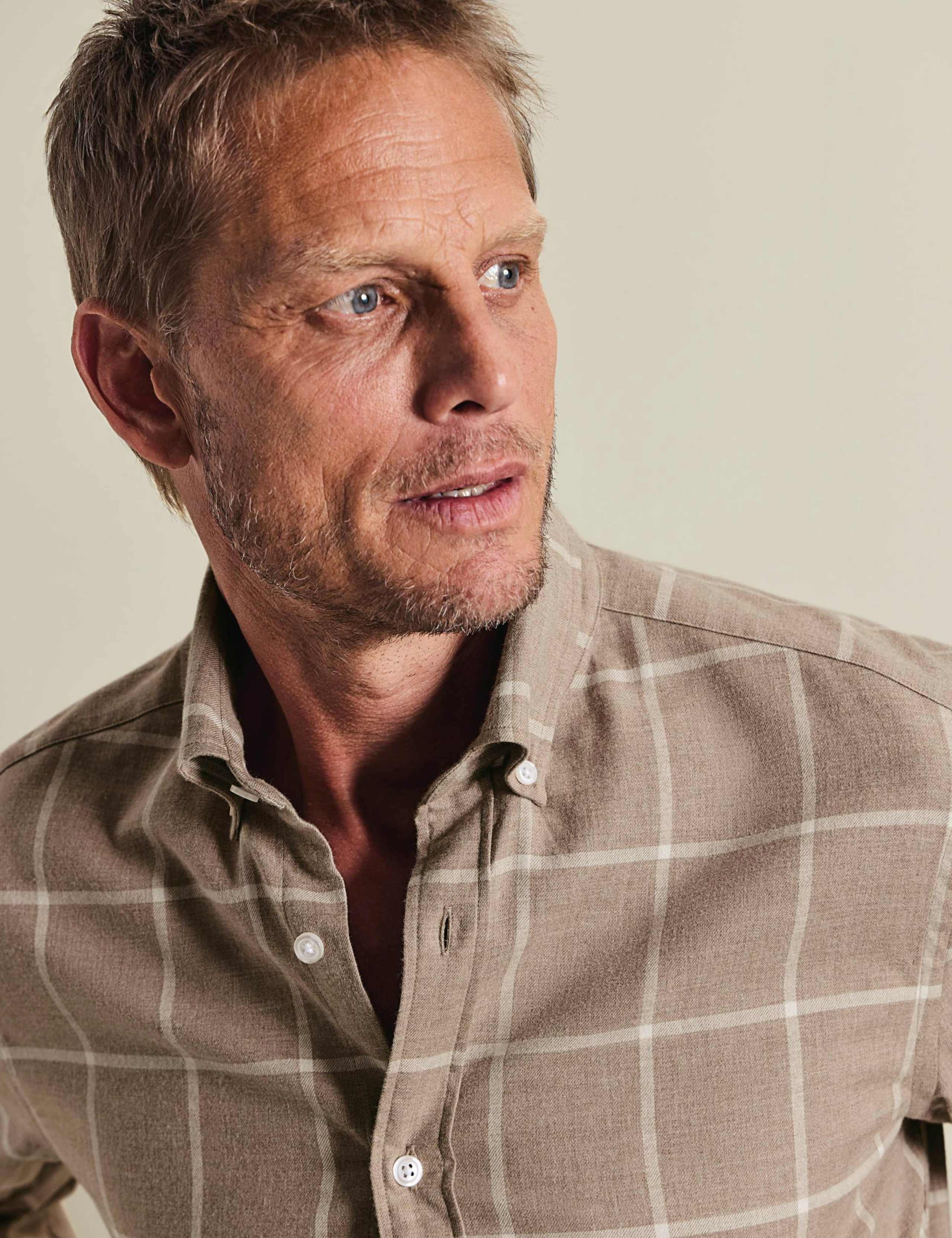 Regular Fit Brushed Cotton Check Flannel Shirt 3 of 6