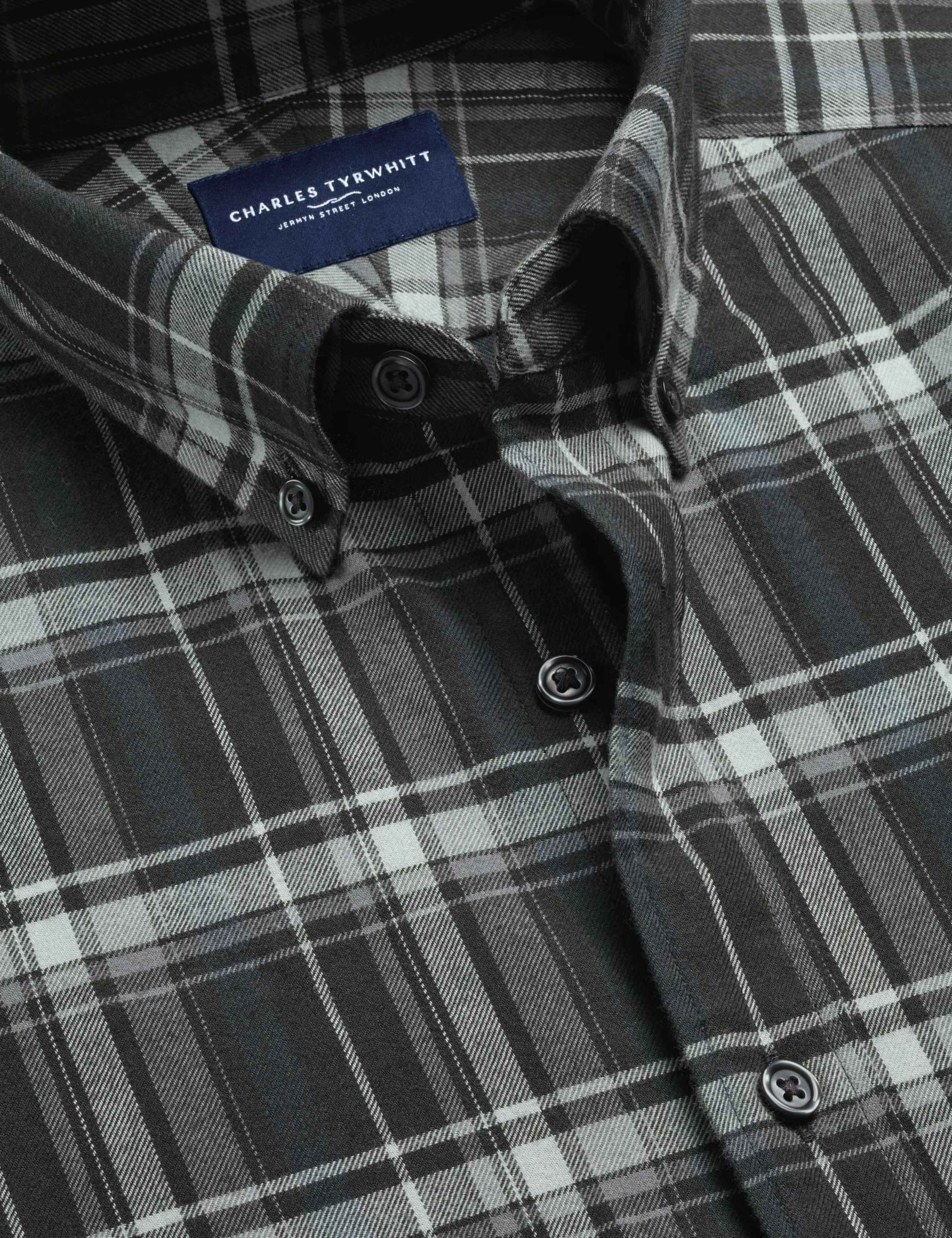 Regular Fit Brushed Cotton Check Flannel Shirt 4 of 5